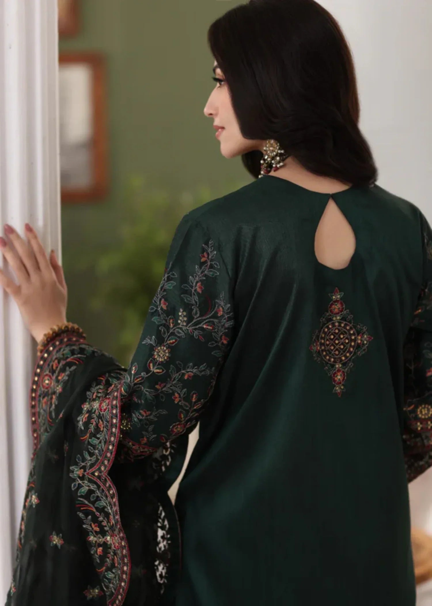 Mohagni MGS-05 AMBER 3Pcs Raw Silk STITCHED