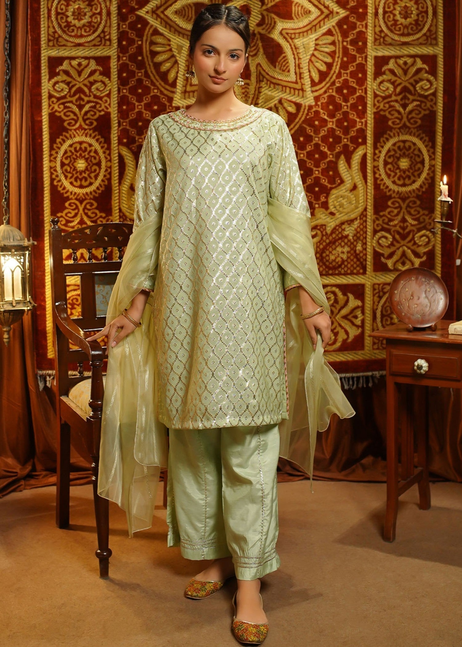 VISCOSE-JACQUARD-HAND-ADDA-WORK-3 - Pc Suit