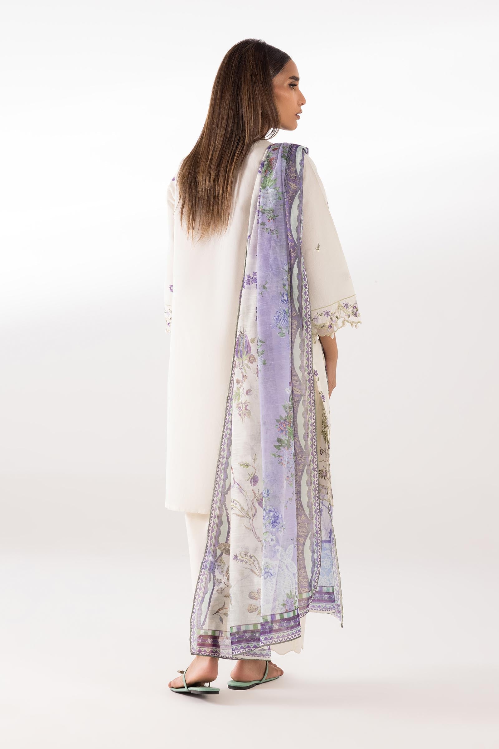 Sana Safinaz Stitched Embroidered Muzlin Lawn Suit - SC26MUZ211AP3