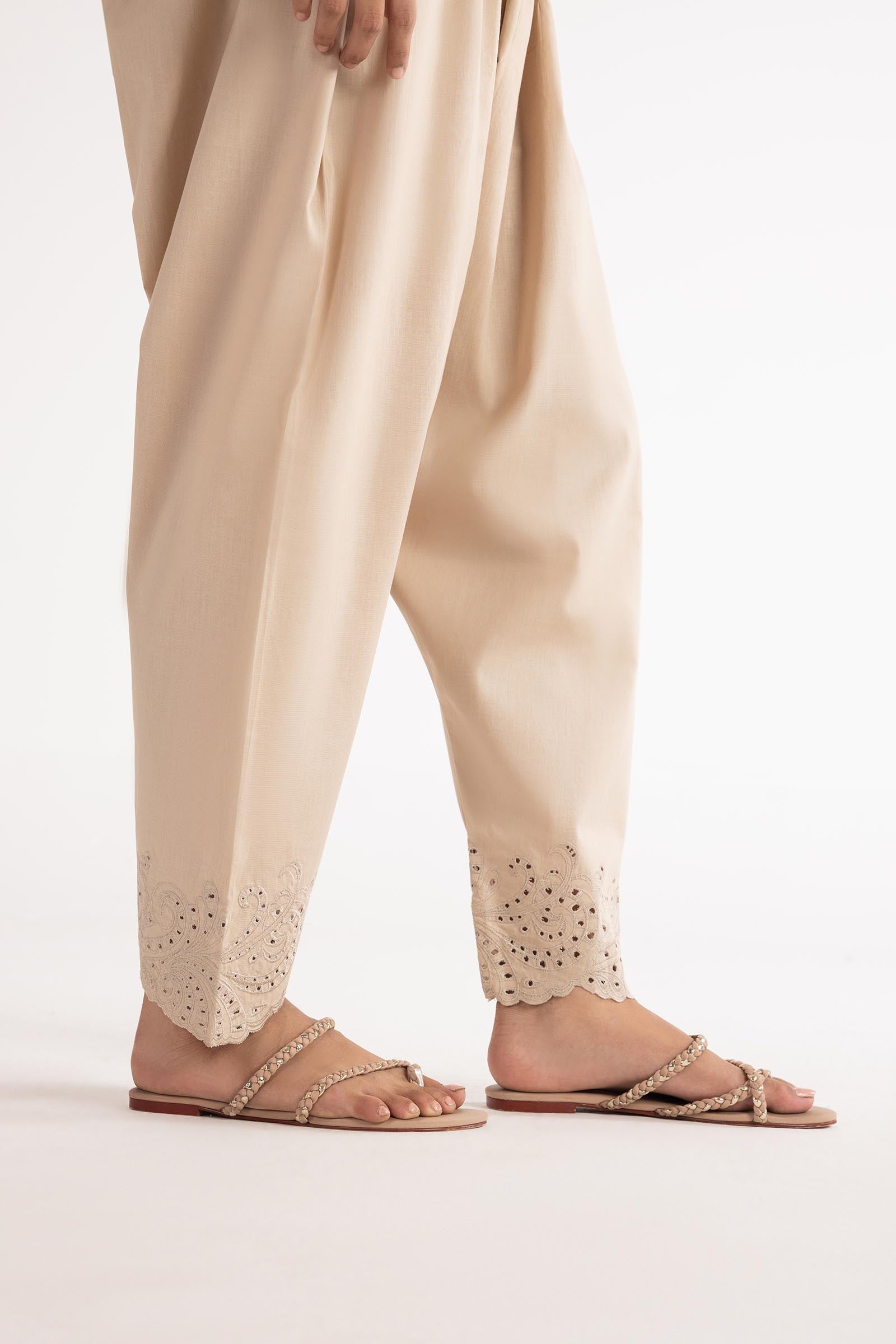 Stitched Embroidered Lawn Shalwar - SS25TRD524