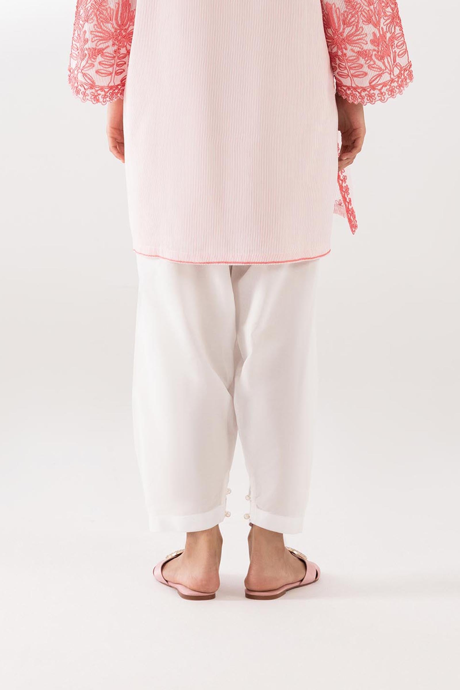 Stitched Dyed Shalwar - SS25TSGE384