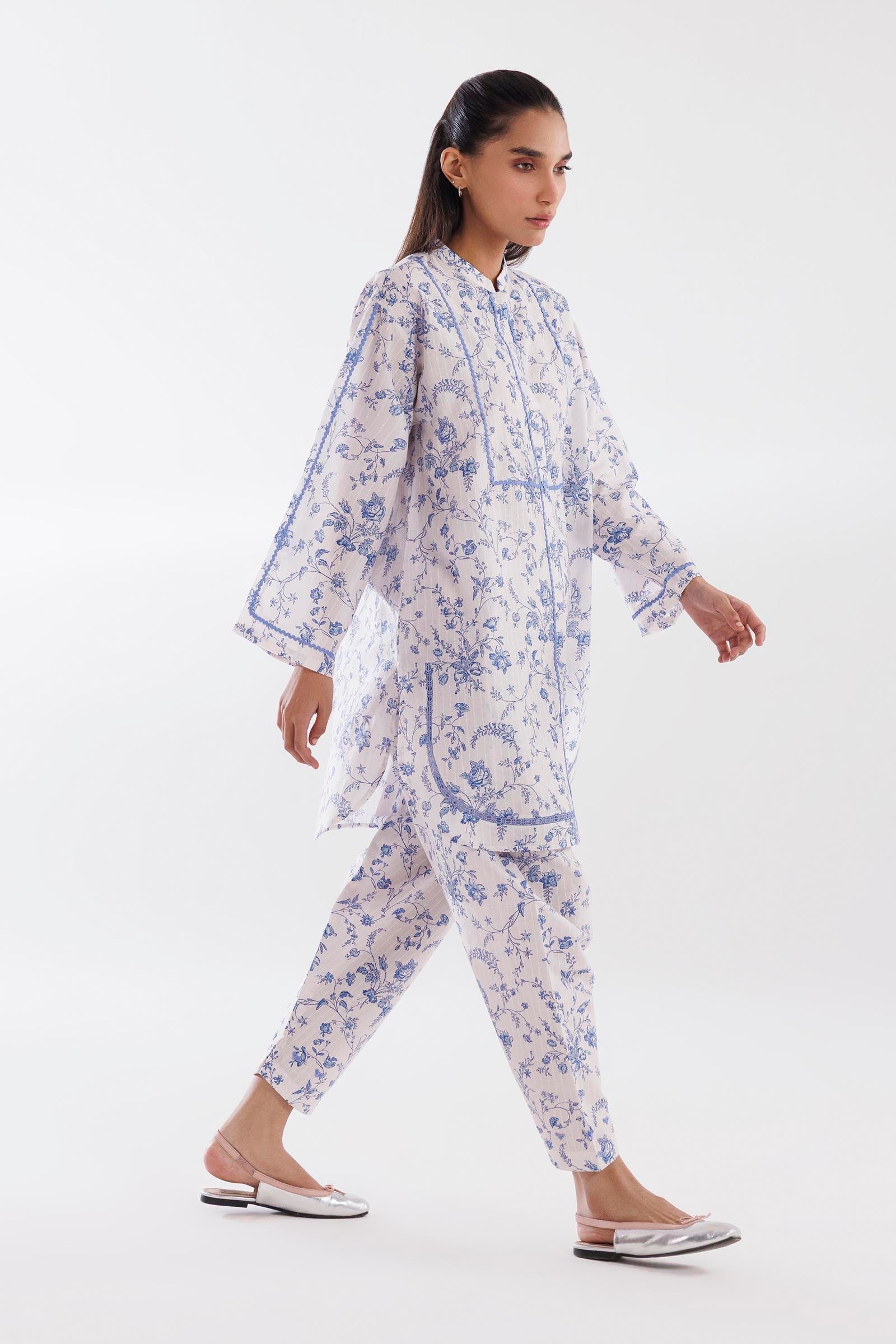 Sana Safinaz Stitched Printed Brochia Shirt + Shalwar - SS26BSP036P2T