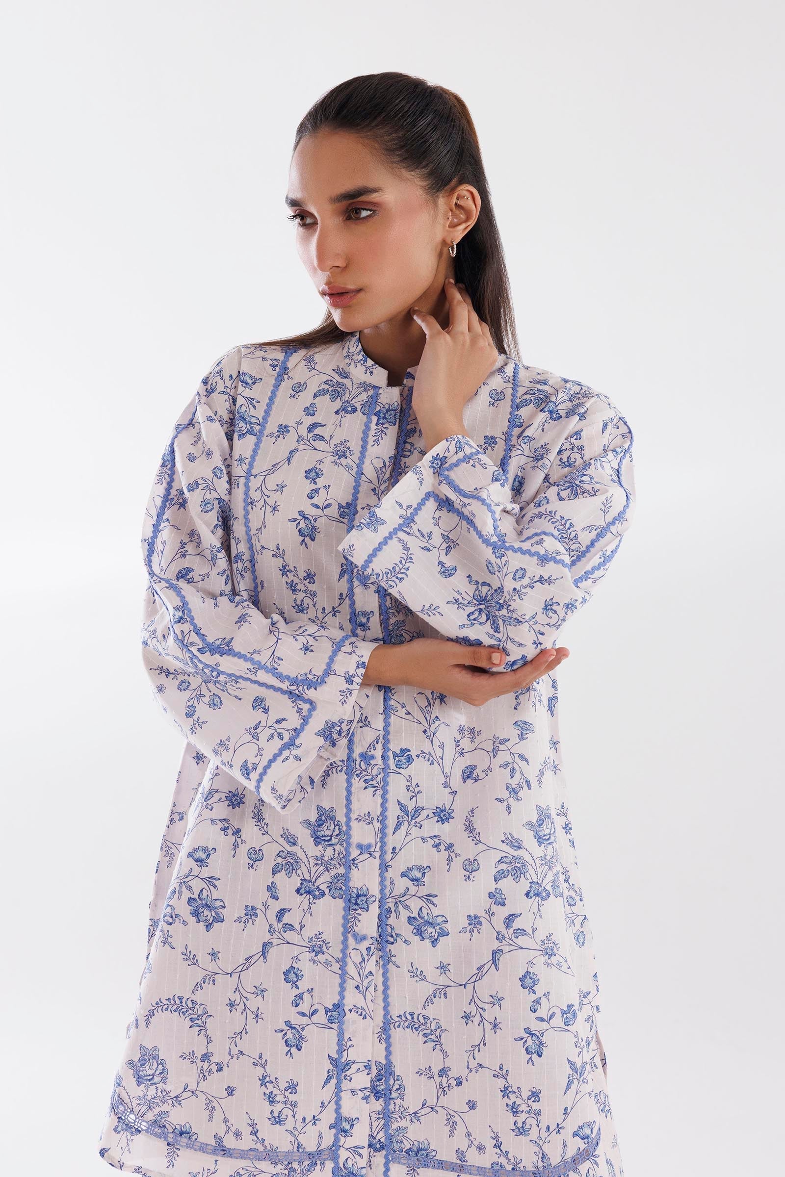 Sana Safinaz Stitched Printed Brochia Shirt + Shalwar - SS26BSP036P2T