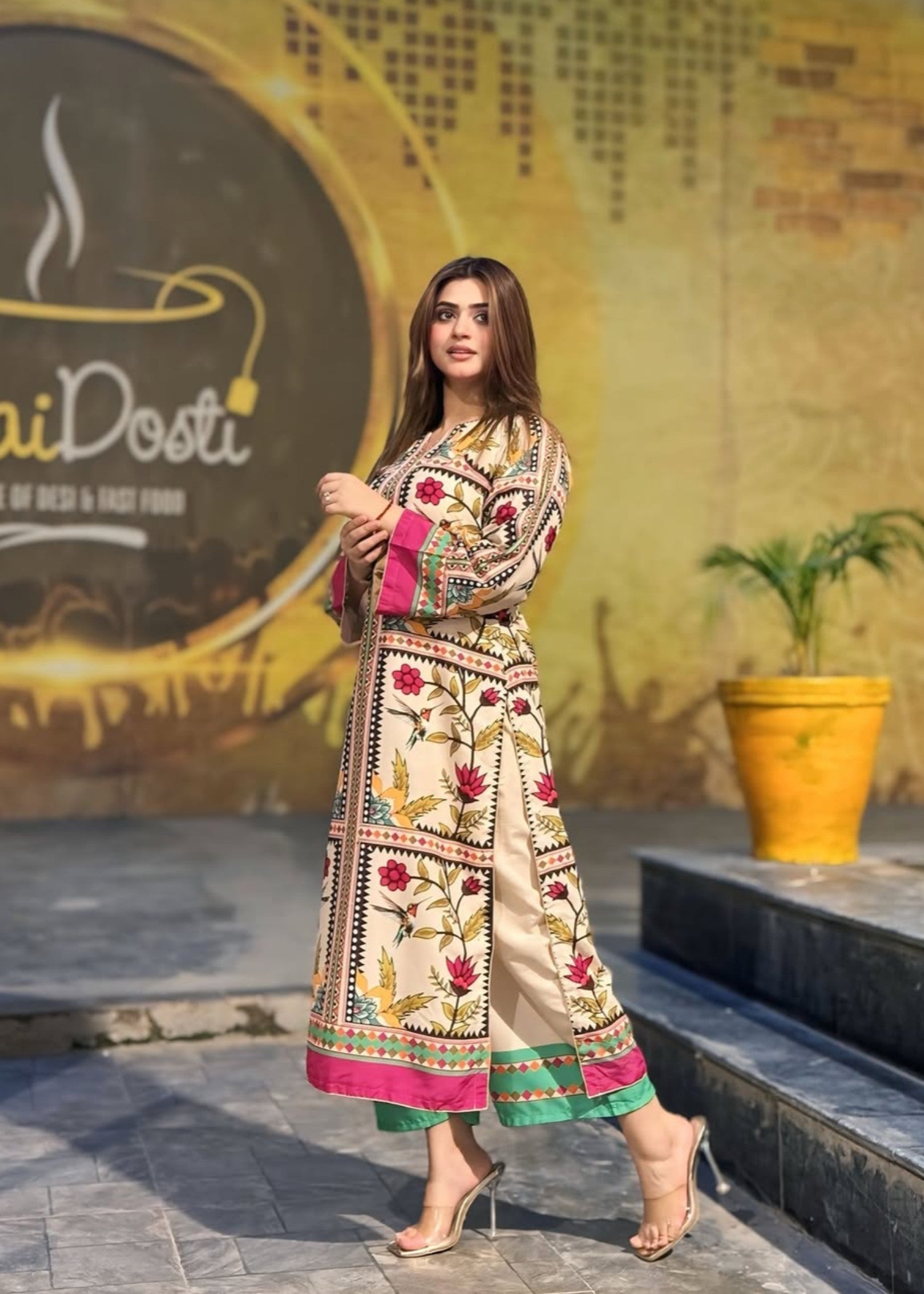 Tehzeeb Libas GUL BAHAAR DIGITAL CORD SET