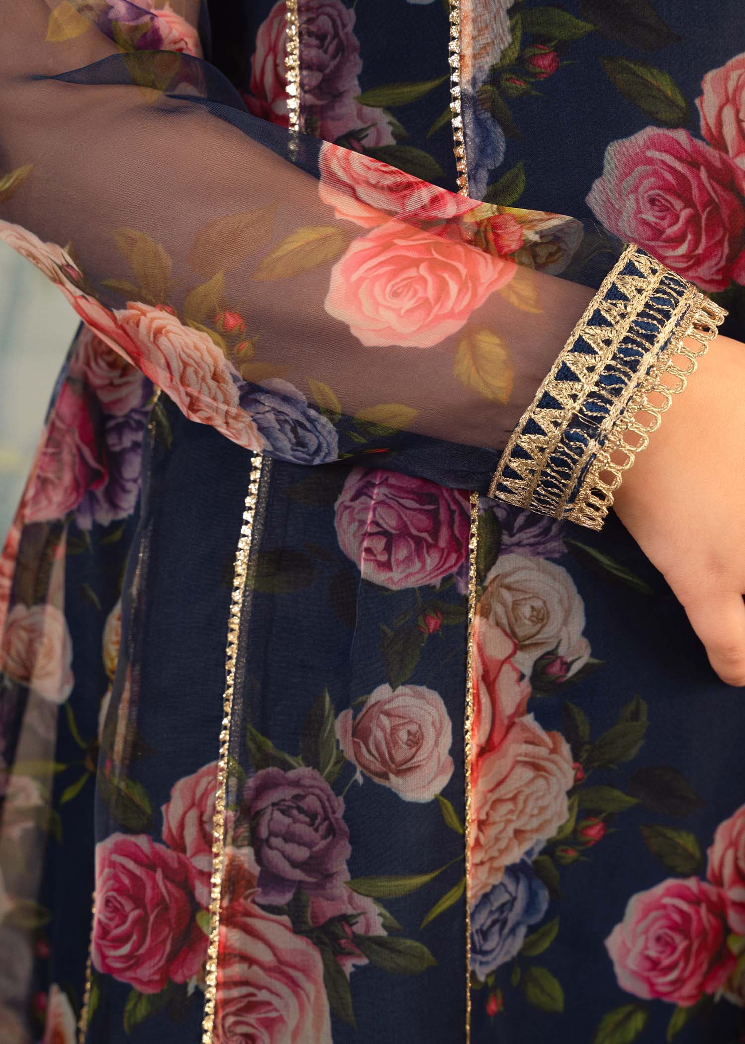 Rang-e-Haya Zaafia Kid (Navy blue)