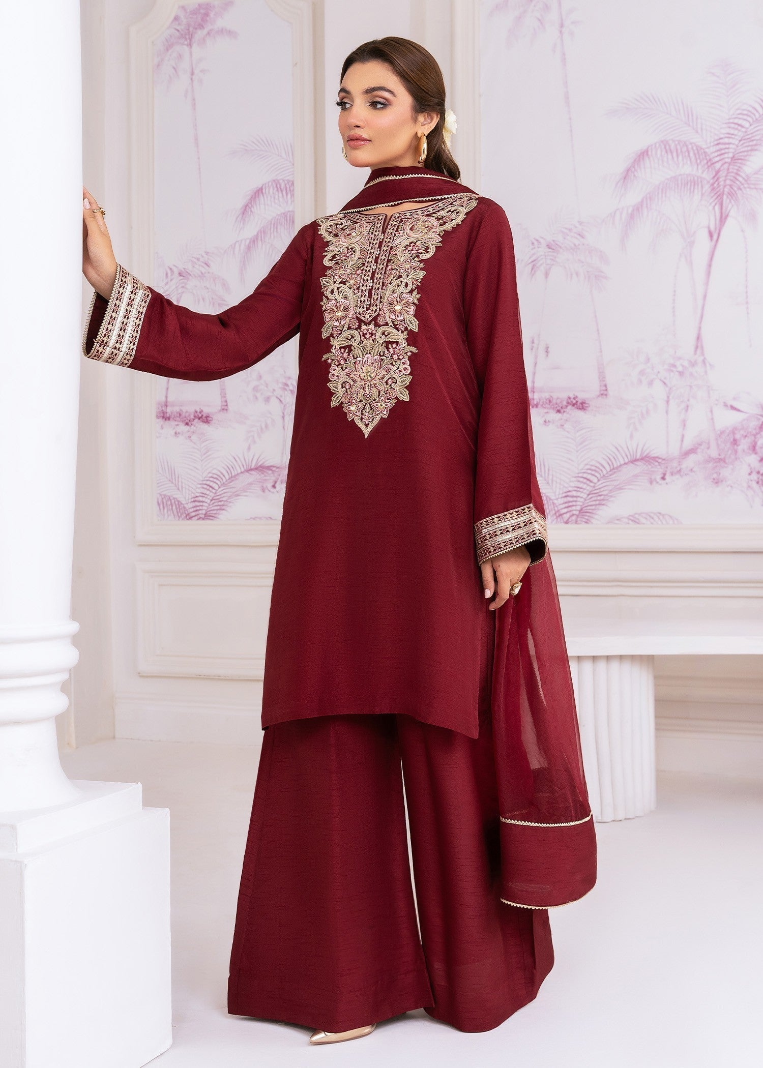 Rang-e-Haya Sophiara (Maroon)