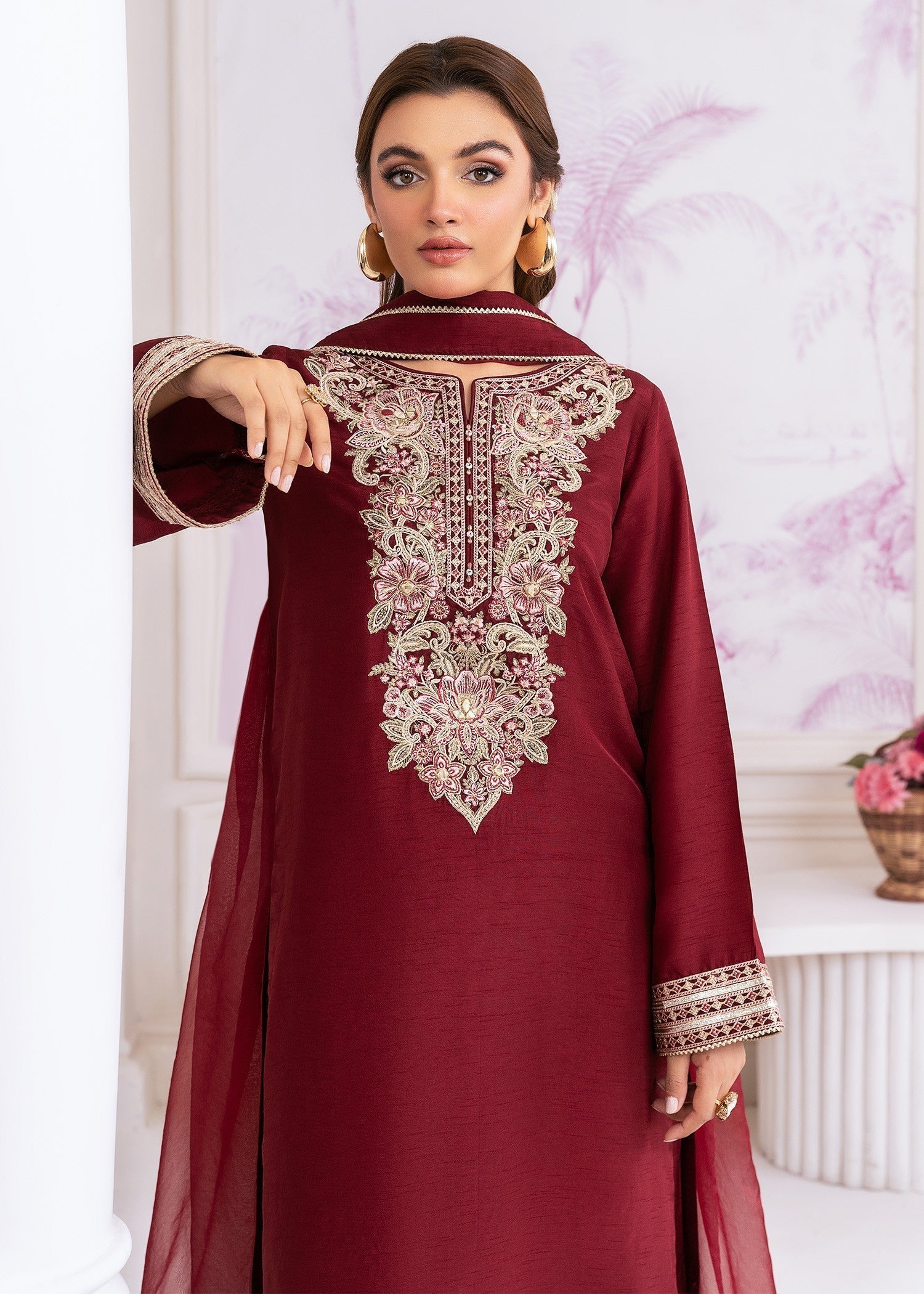 Rang-e-Haya Sophiara (Maroon)