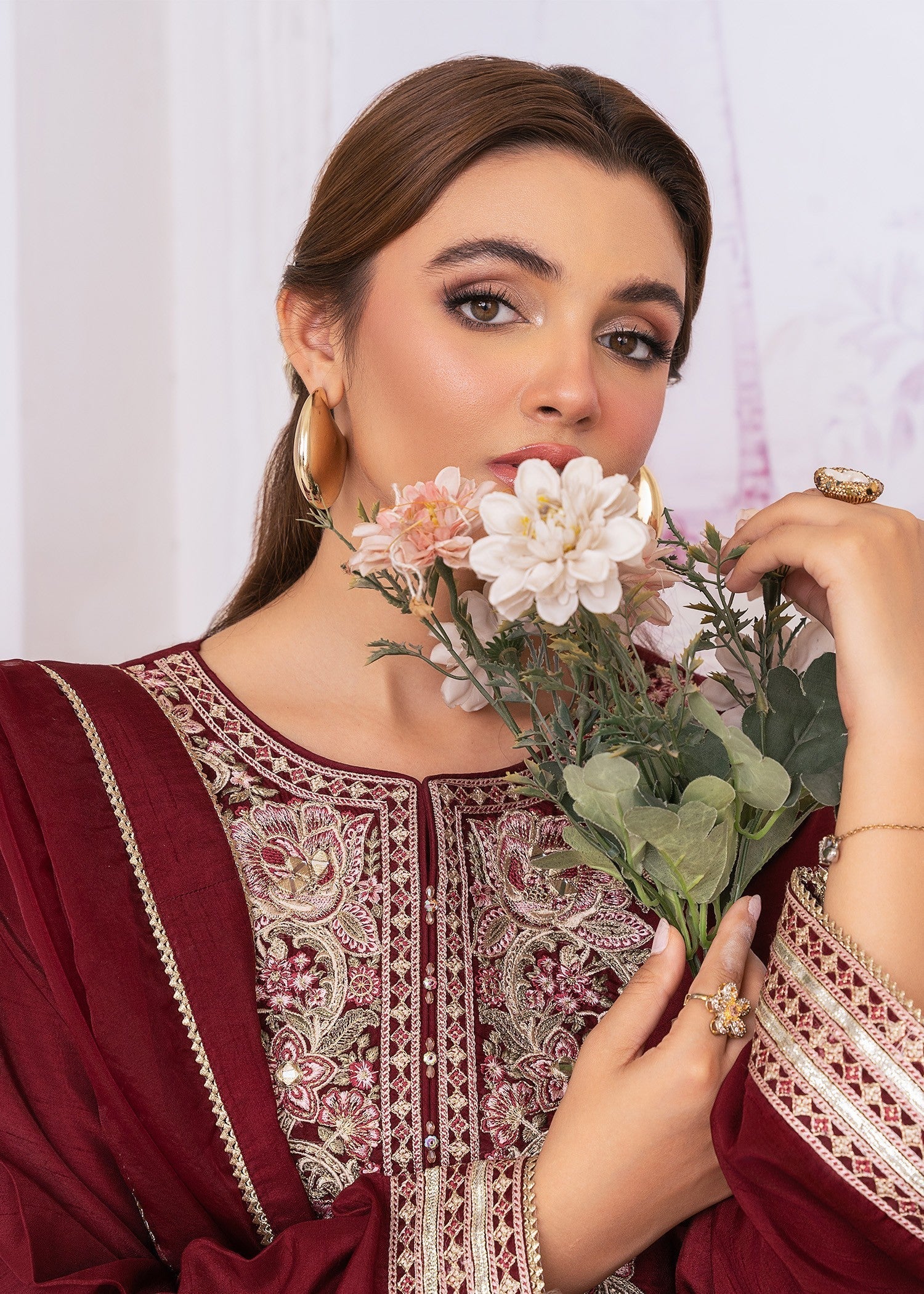 Rang-e-Haya Sophiara (Maroon)