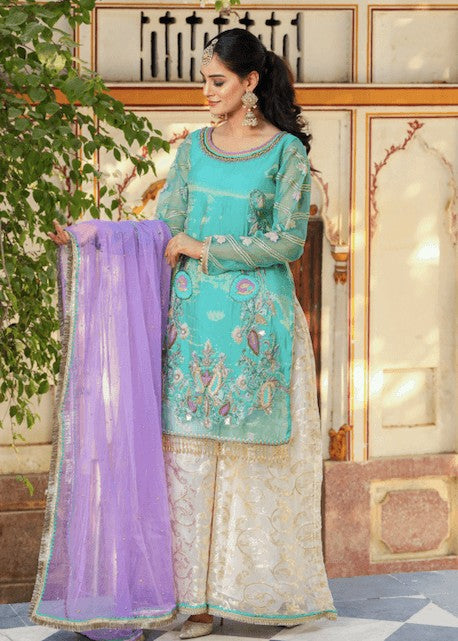 KB By Zufiqar Malik Khuda Baksh Creations - Z-221 Turquoise