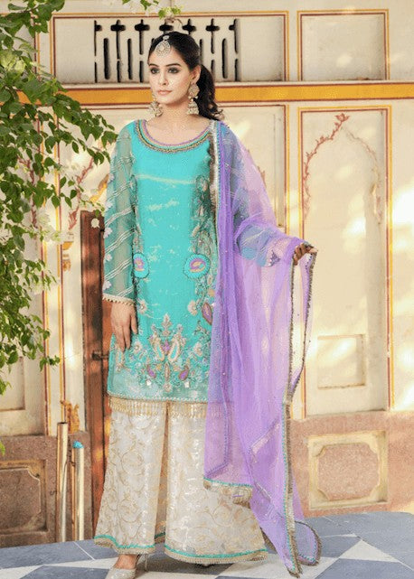 KB By Zufiqar Malik Khuda Baksh Creations - Z-221 Turquoise