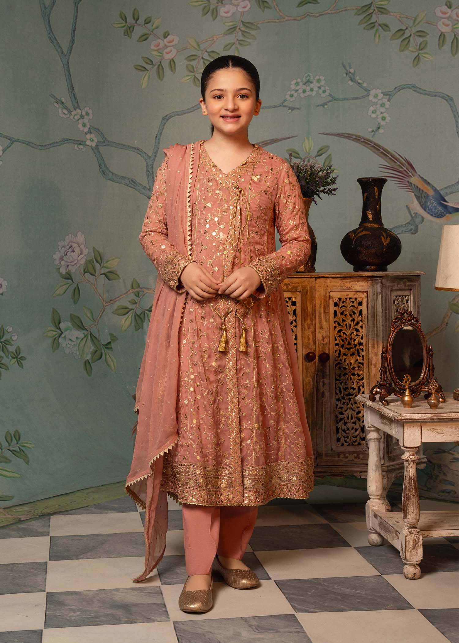 Rang-e-Haya Araina Kid (Light Salmon)