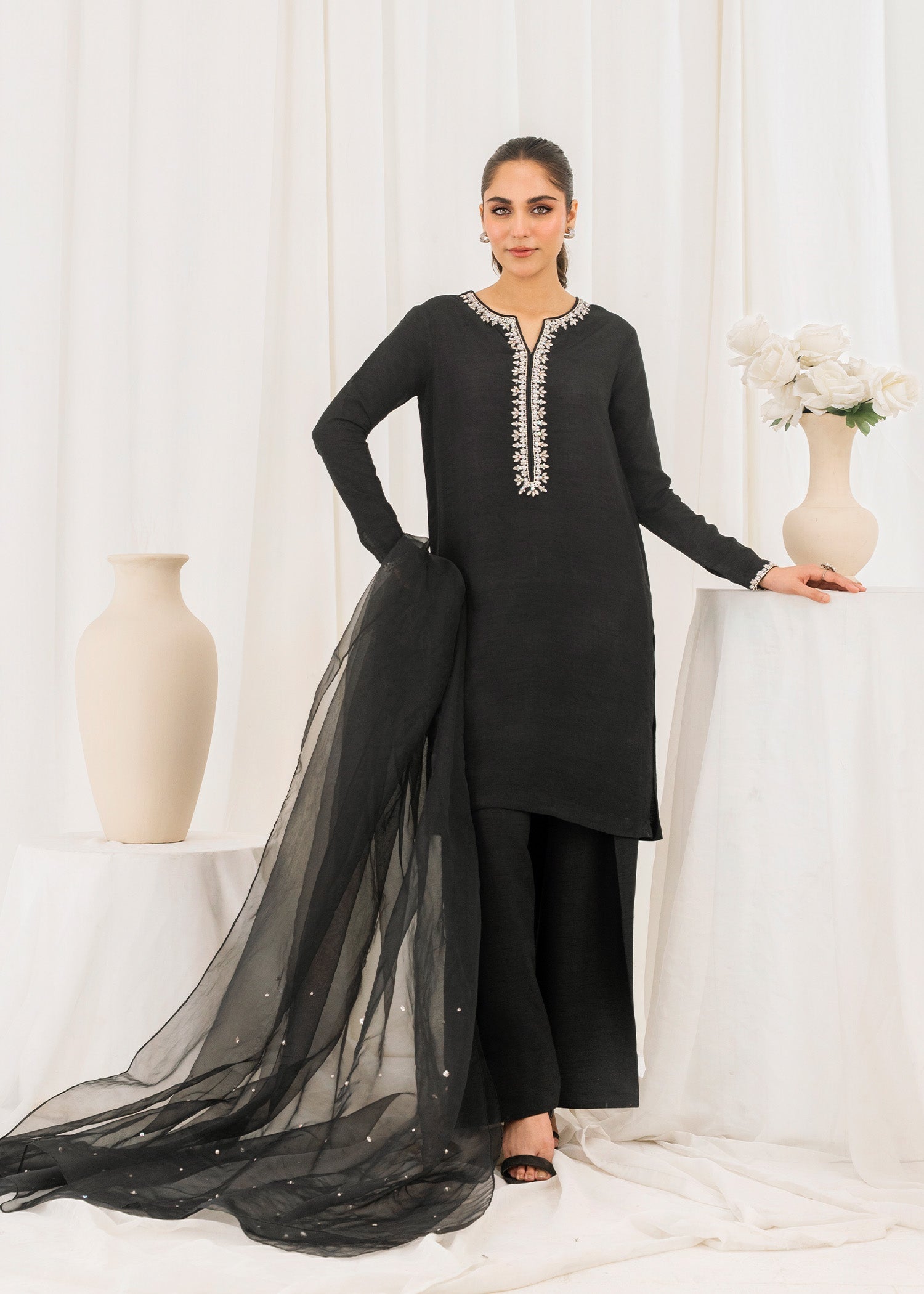 Rang-e-Haya Mirror Silk (Black)