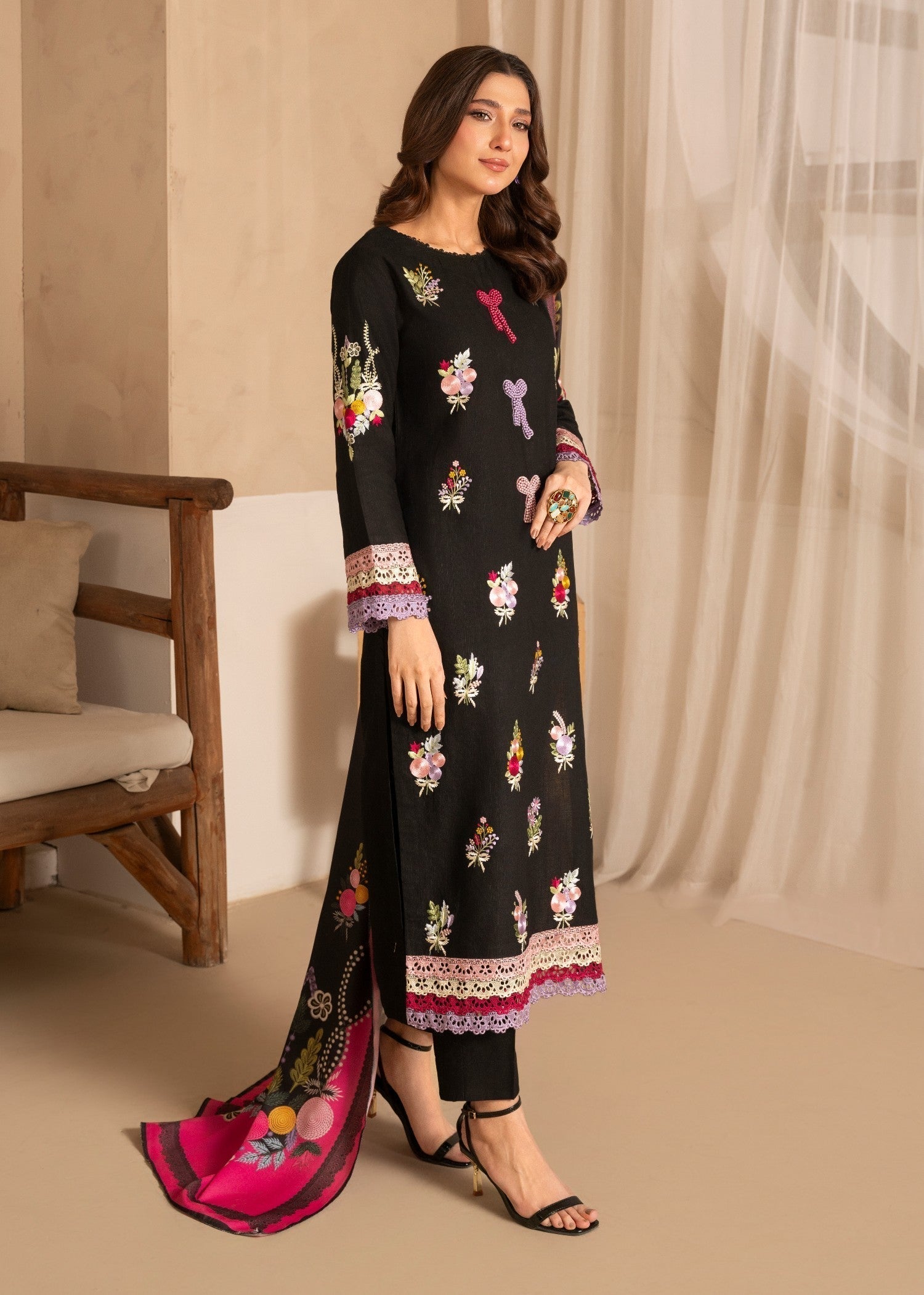 Sahibas By Mirza Faiqa - Black
