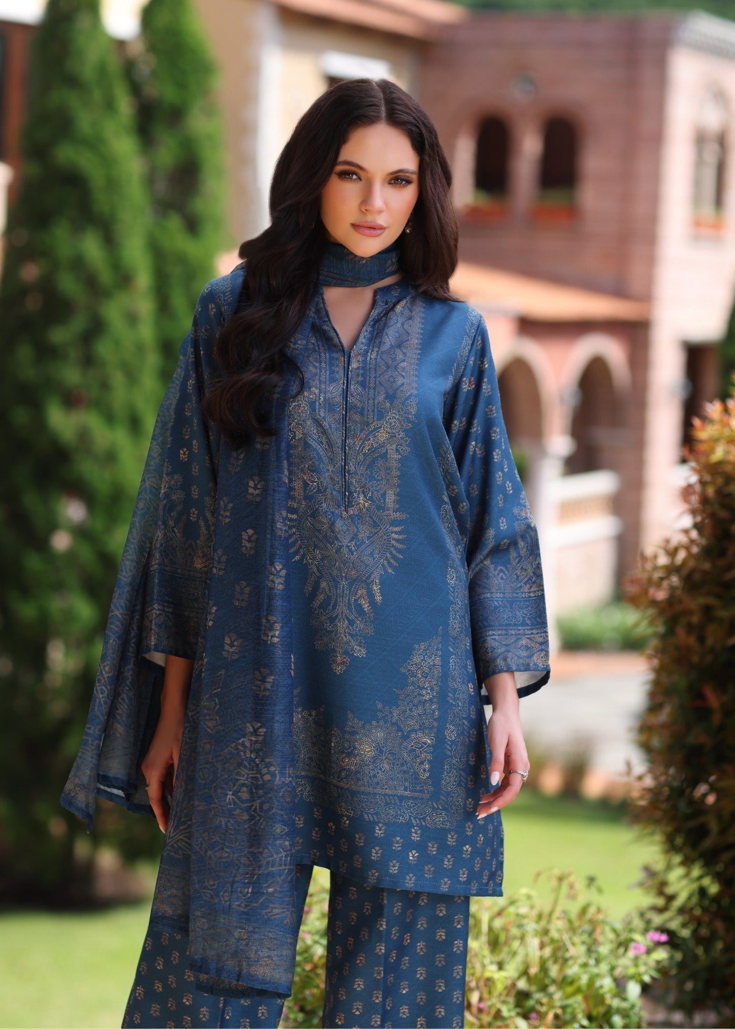 GD-01-3PC Blended Khaddar