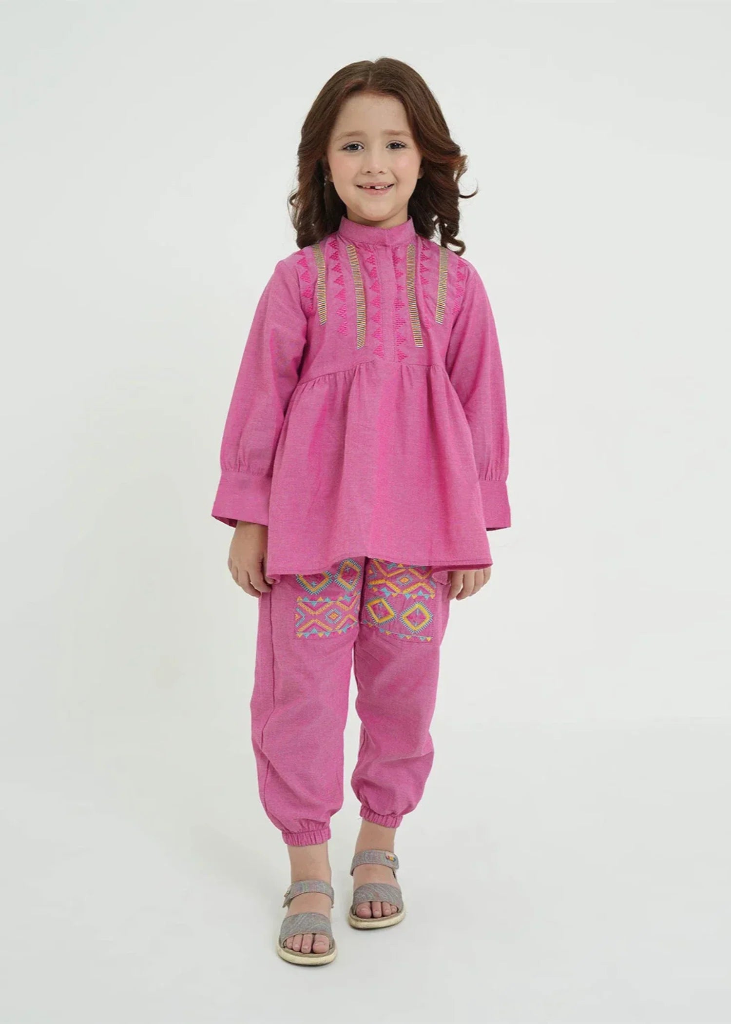 STITCHED-2 - Piece Embroidered Cotton Shirt Trouser