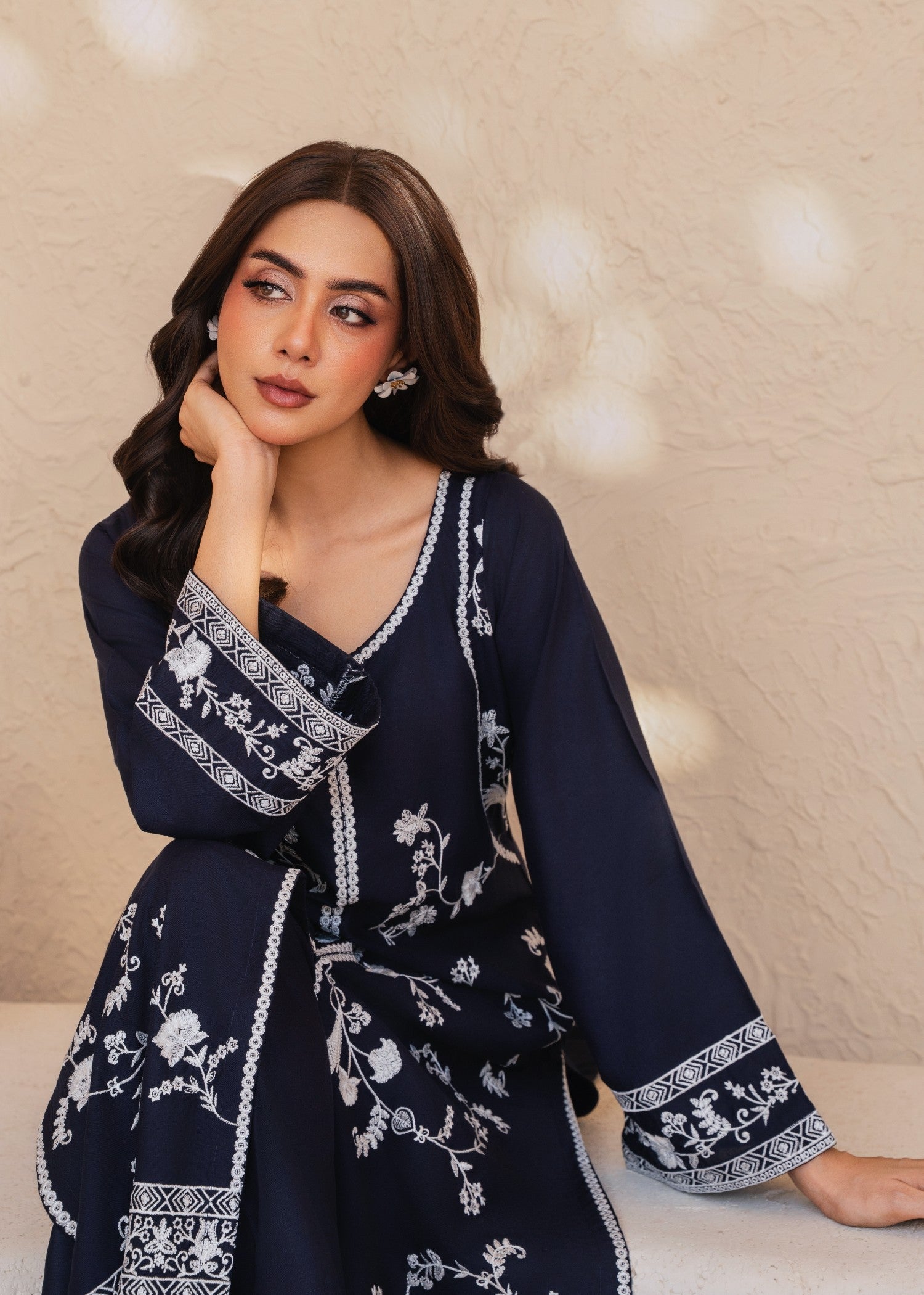 Tehzeeb Libas NEELZAAR EMBROIDERED 2PC