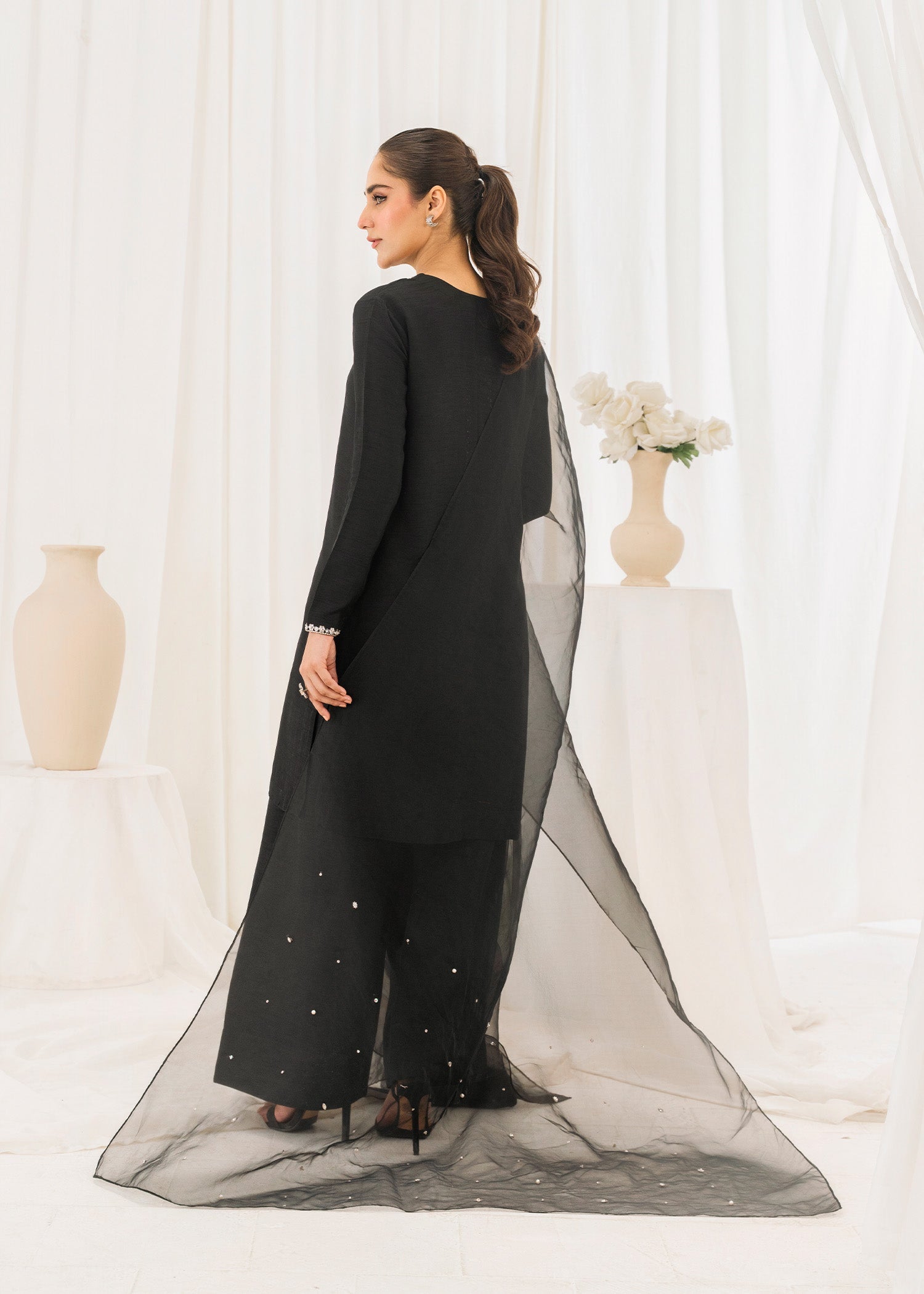 Rang-e-Haya Mirror Silk (Black)