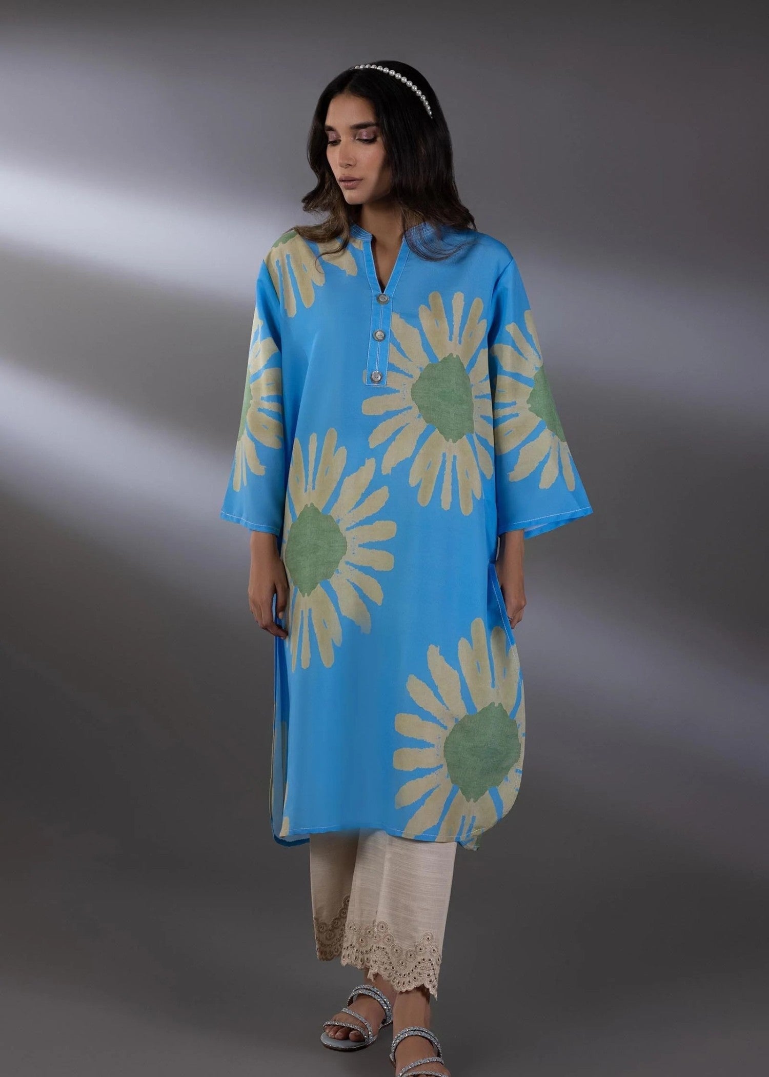 Sana Safinaz Stitched Cambric Shirt - SS25BSP539