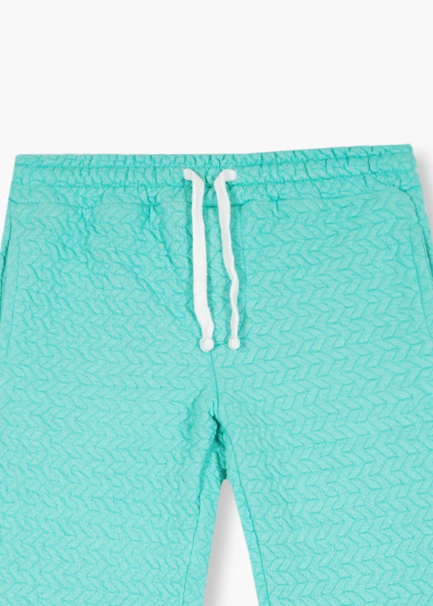 KIDS-QUILTED-TURQUOISE-TRACKSUIT-2 Piece Hoodie Trouser Set Winter Cotton Outfit