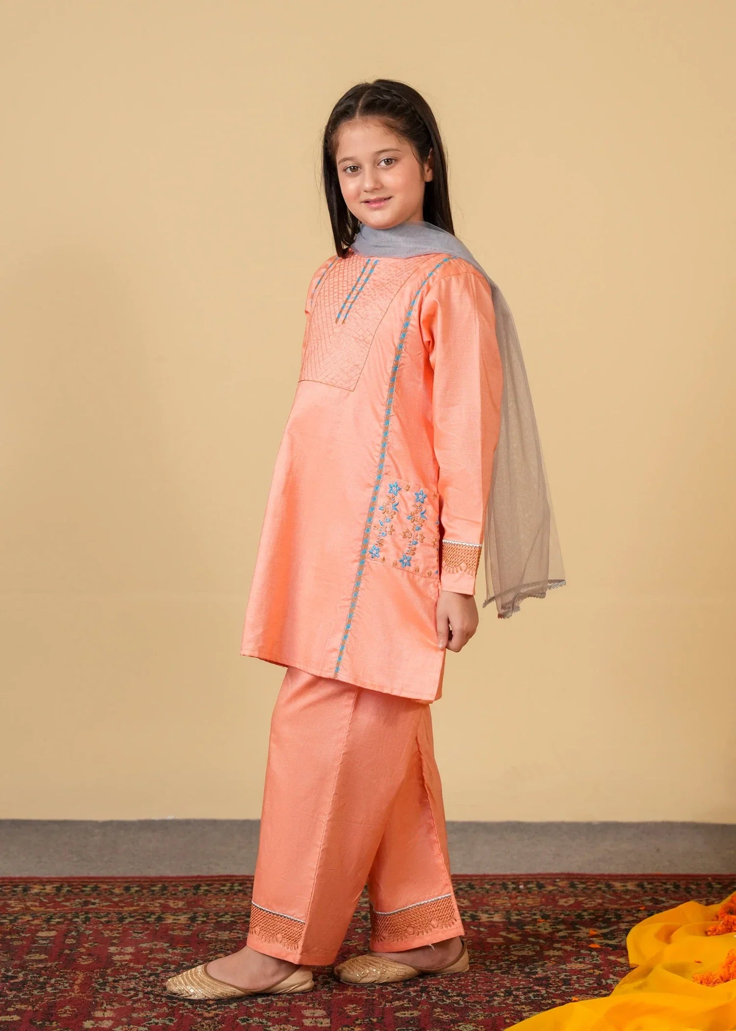 3 - Piece Cotton Suit For Girls