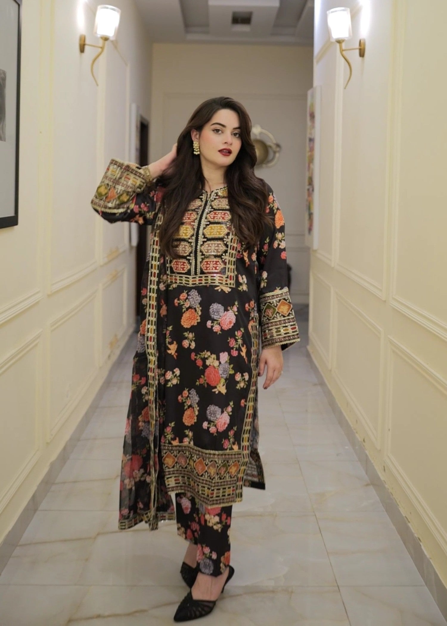Tehzeeb Libas CHANDNI EMBROIDERED 3PC