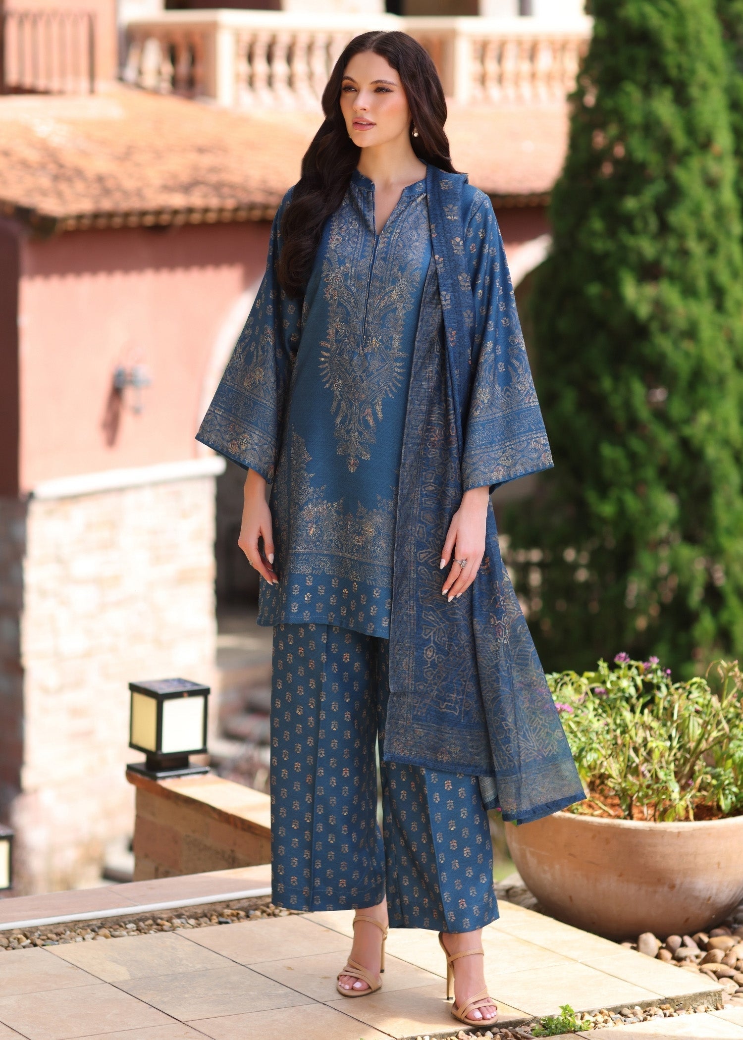 GD-01-3PC Blended Khaddar