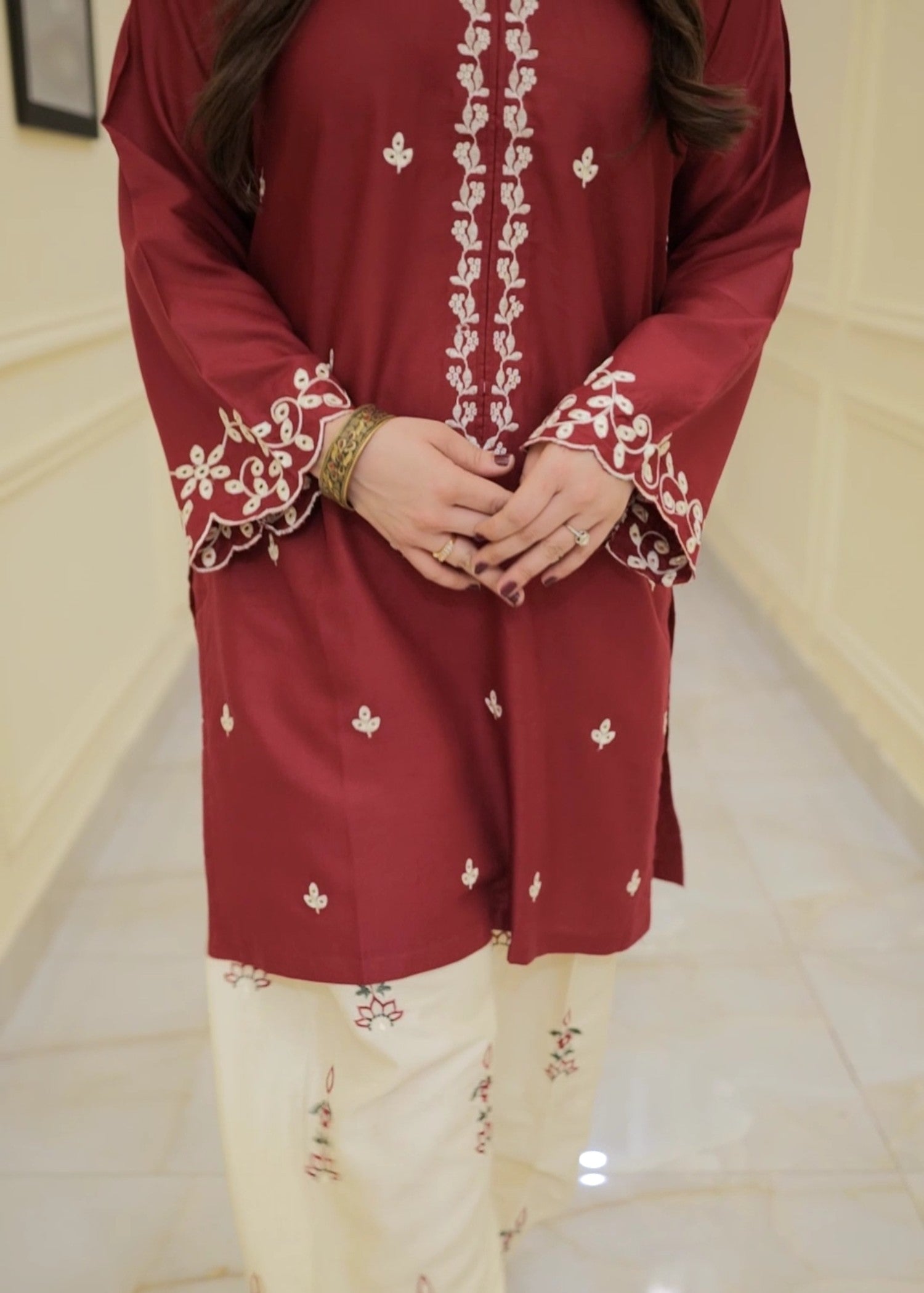 Tehzeeb Libas MULBERRY EMBROIDERED 2PC