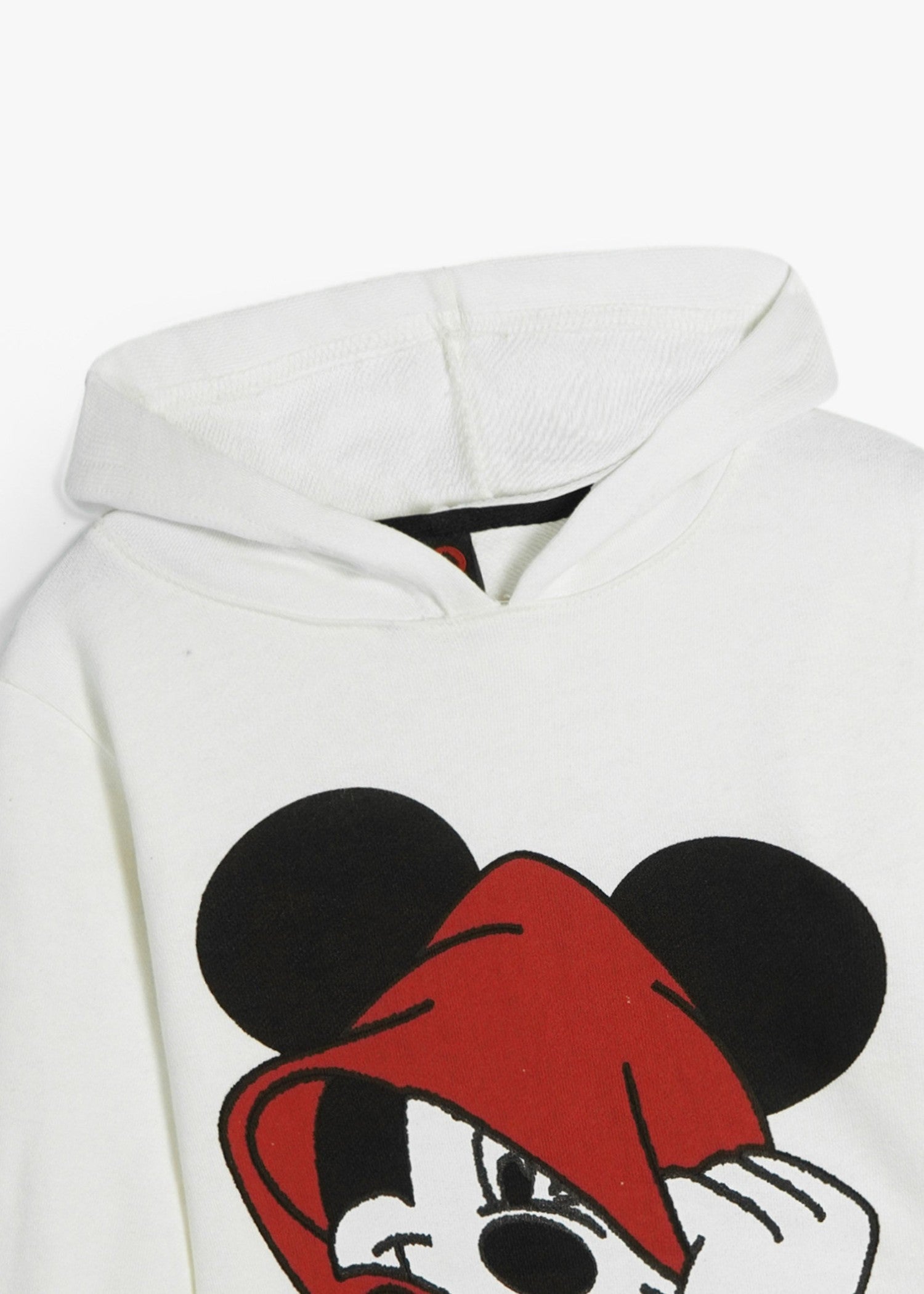 MICKEY-MOUSE-SHORT-BODY-HOODIE-100 - Cotton Terry