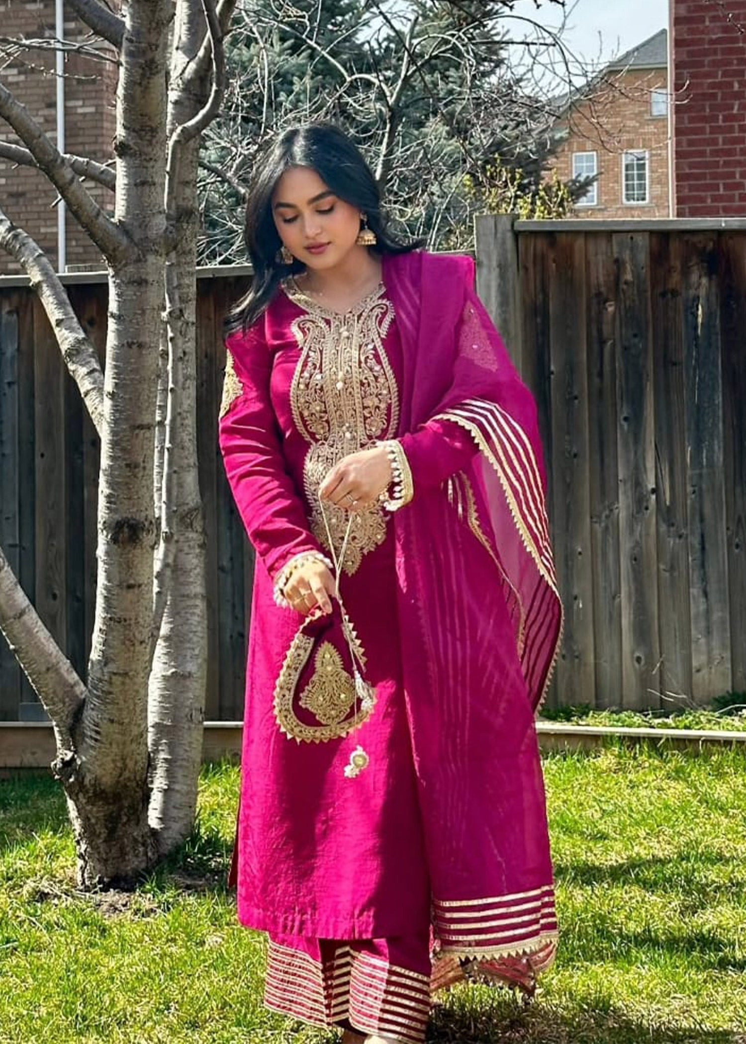 Rang-e-Haya Zareen Magenta Purplea