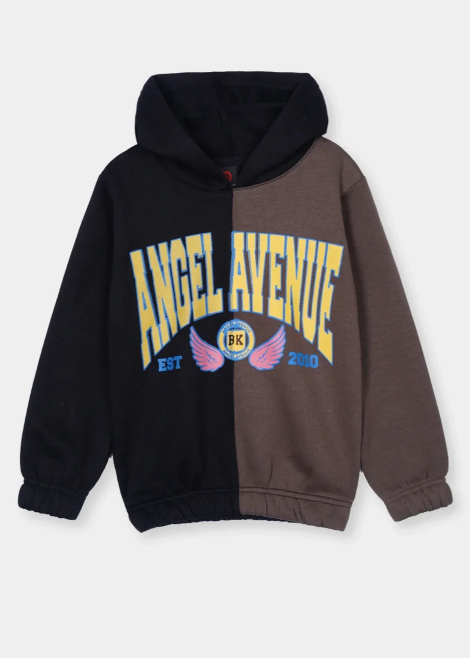 KIDS-SOFT-COTTON-GRAPHIC-FLEECE-TRACKSUIT-BROWN-BLACK