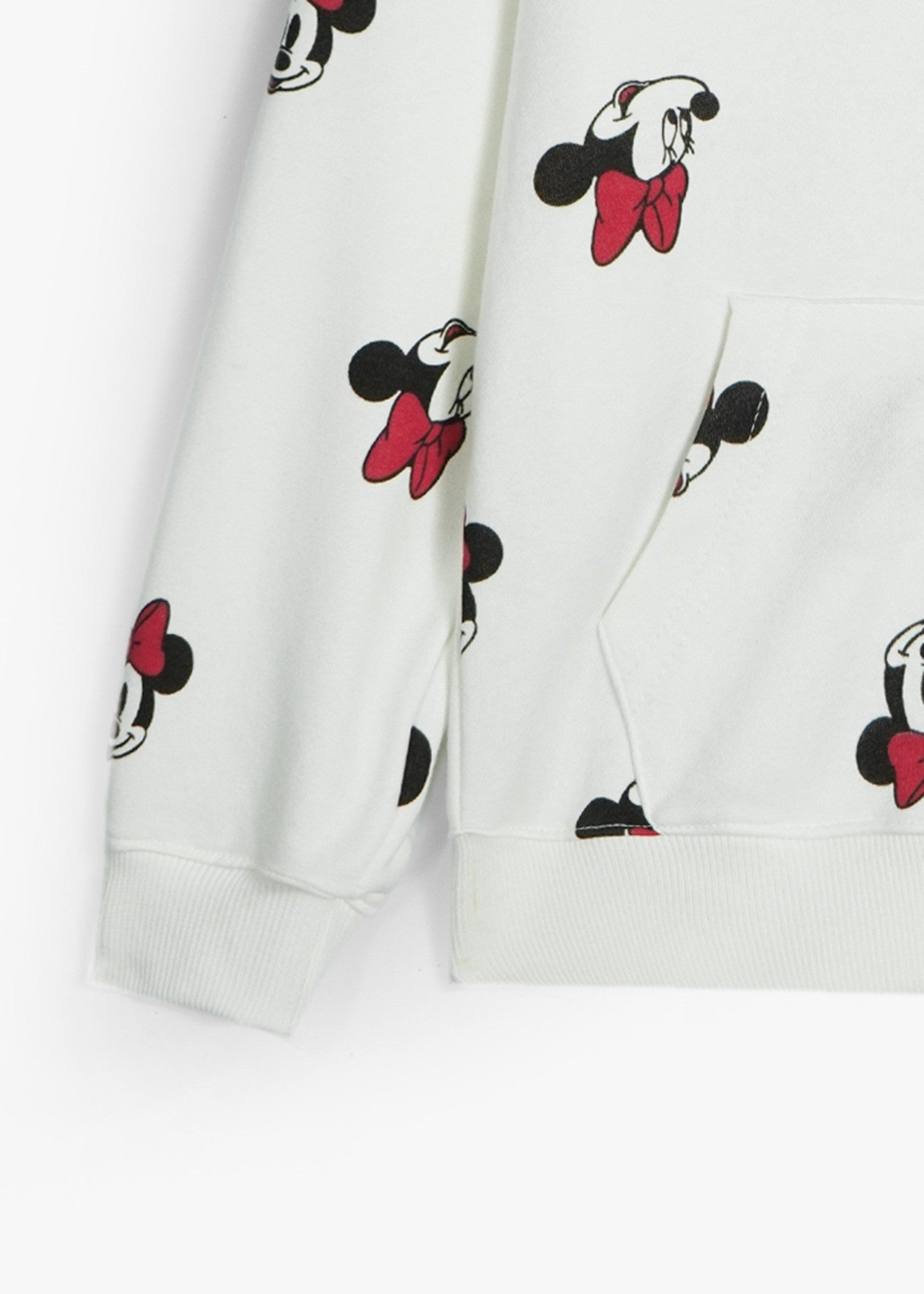 MINNIE-MOUSE-PRINT-100 - Cotton Terry Hoodie Kids Zip Up Hoodie