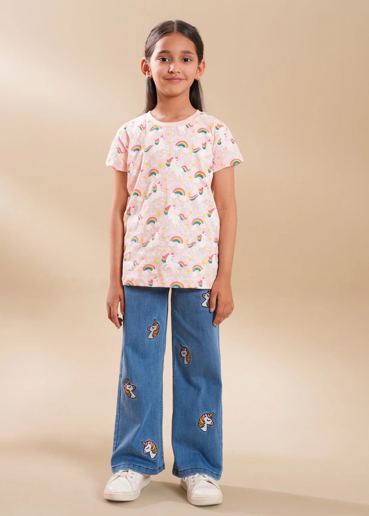 GIRLS-SOFT-COTTON-ALLOVER-UNICORN-PRINT-T-SHIRT
