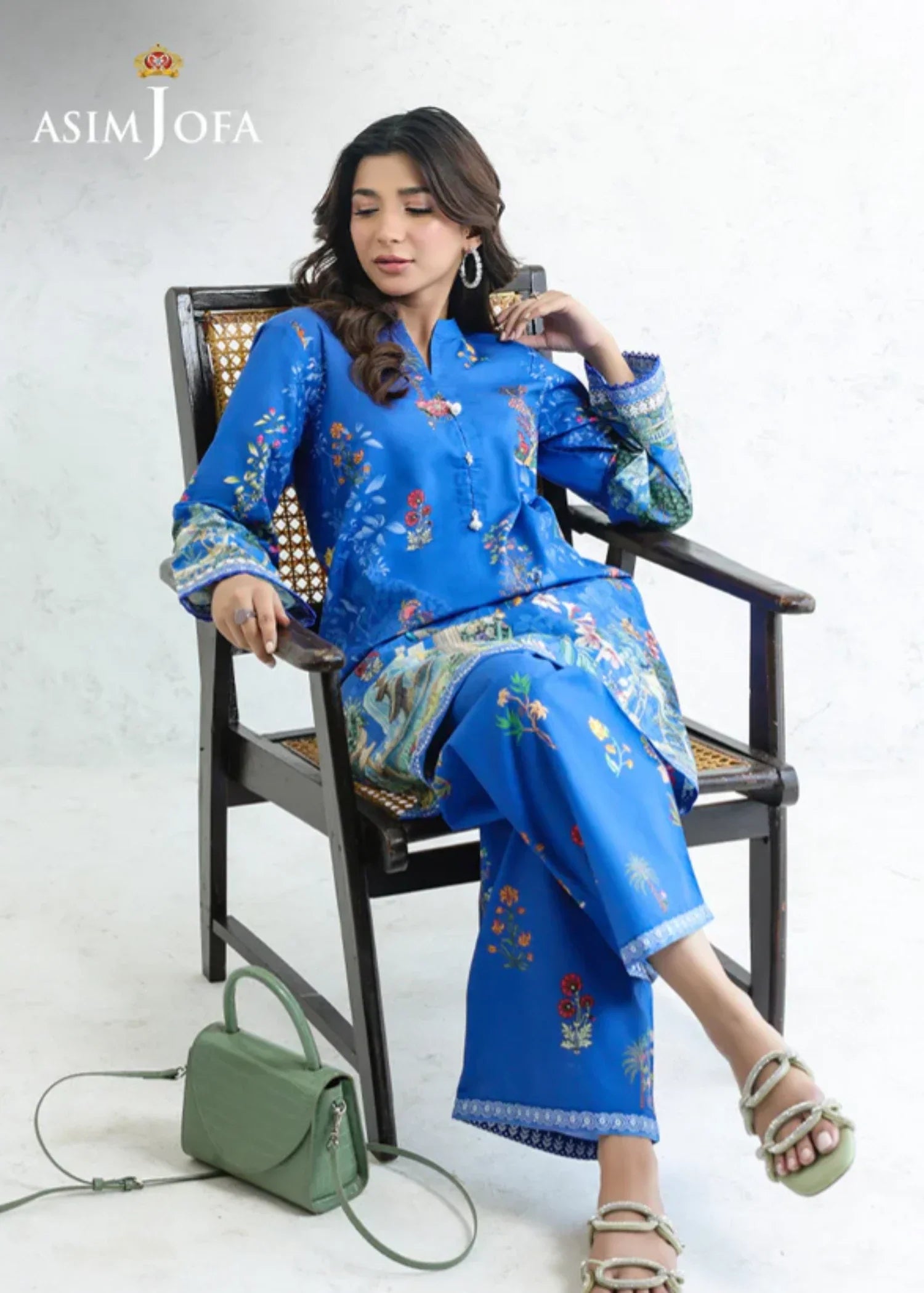 Asim Jofa AJPB-215 PRINTED CAMBRIC STITCHED 2PCS