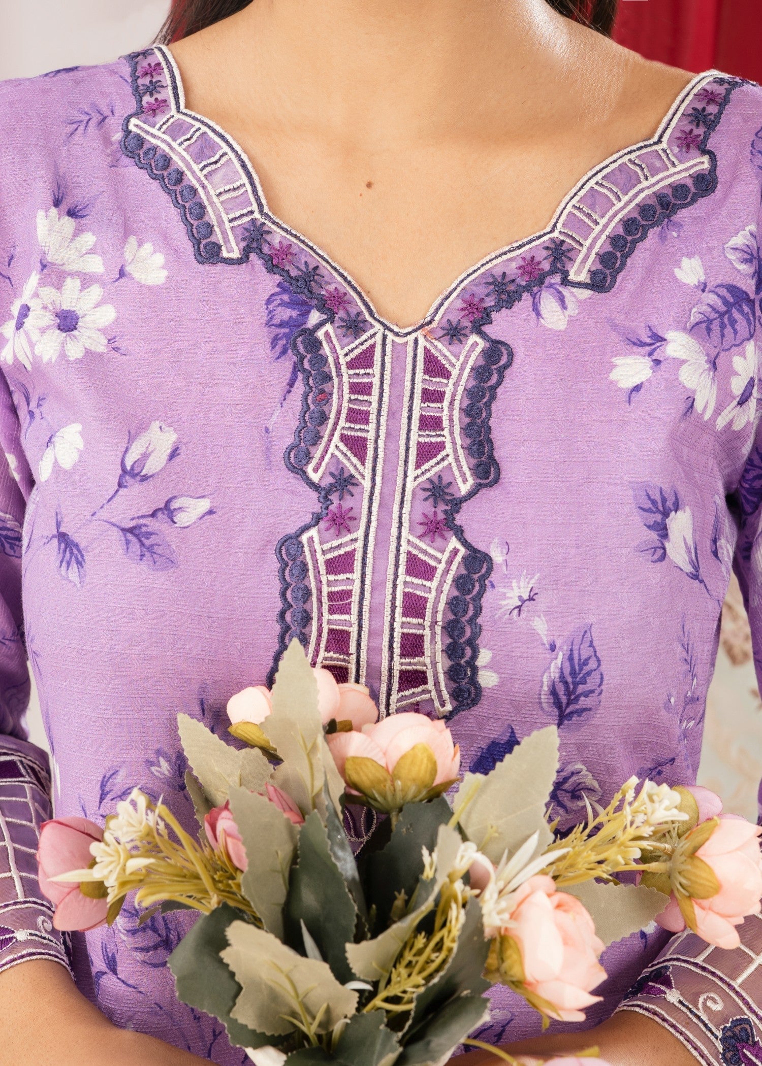Sahibas By Mirza Daisey - Lilac