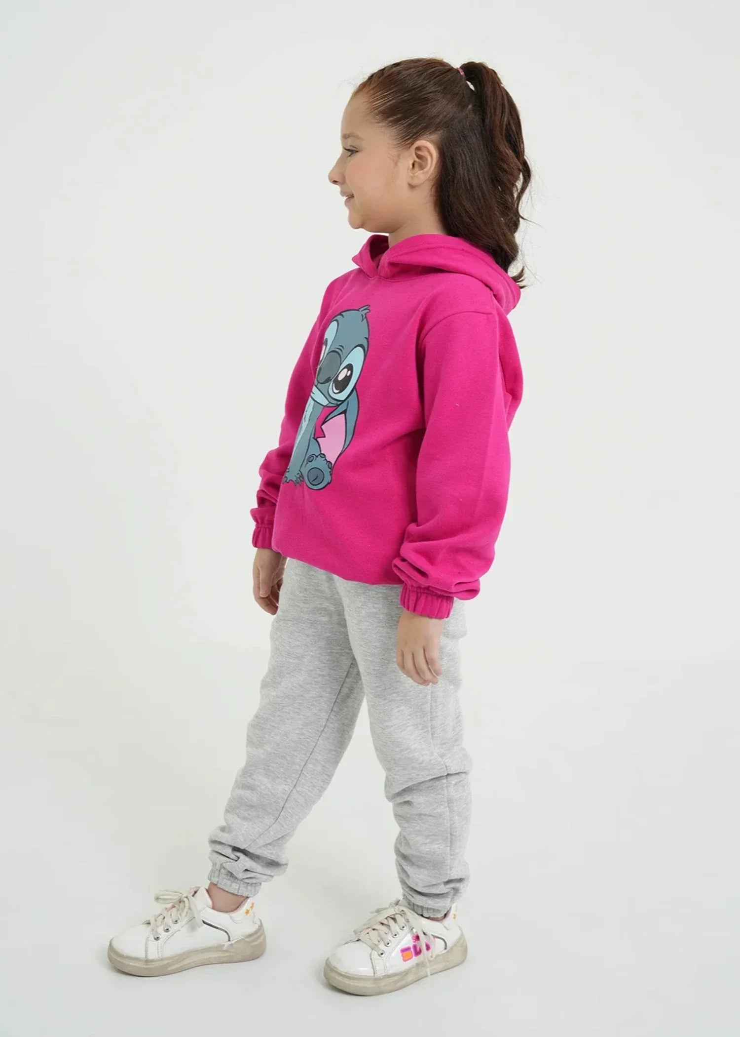 STITCH-PRINTED-KIDS-FLEECE-SUIT-100 - Cotton Fleece Winter Outfit