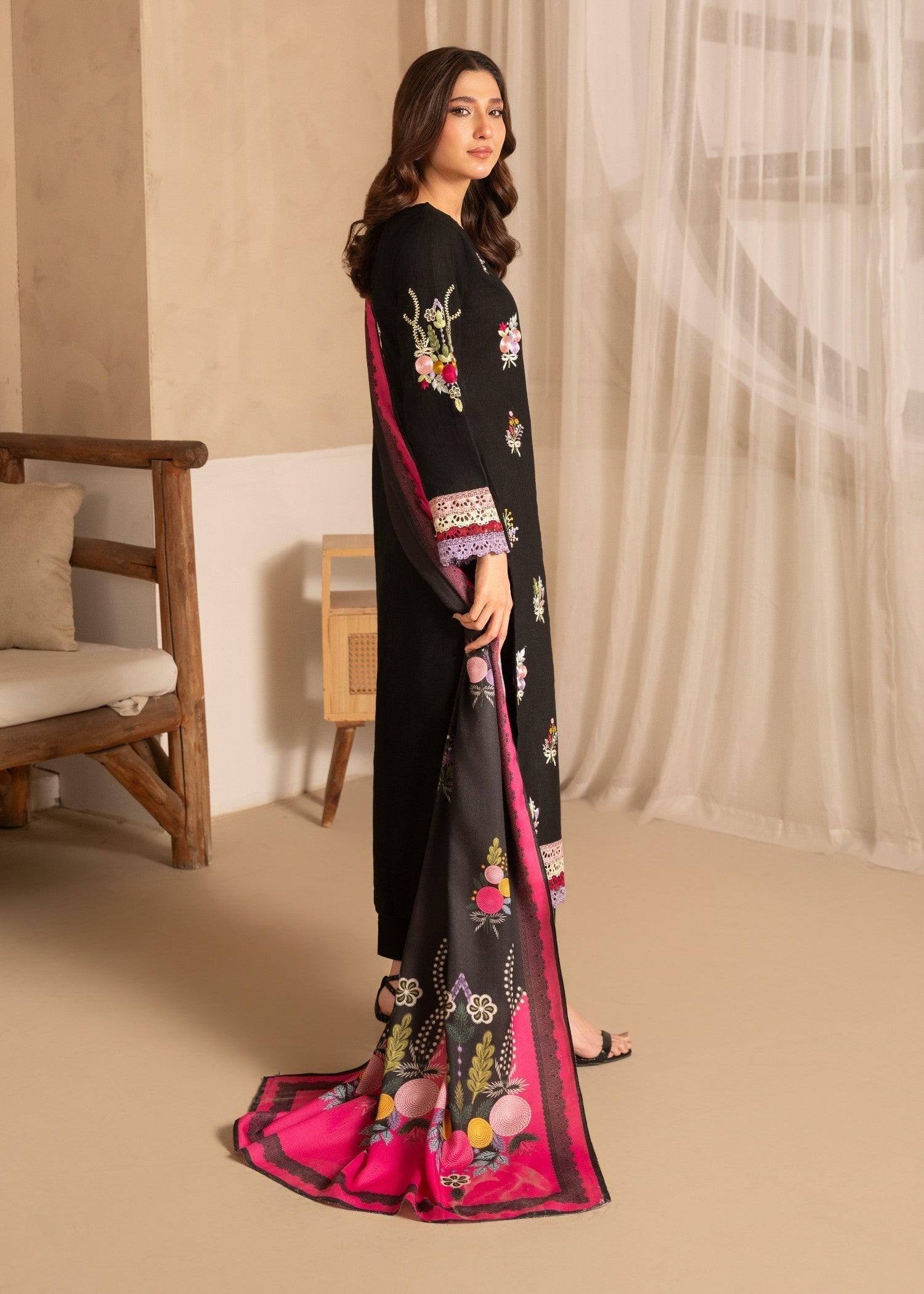 Sahibas By Mirza Faiqa - Black