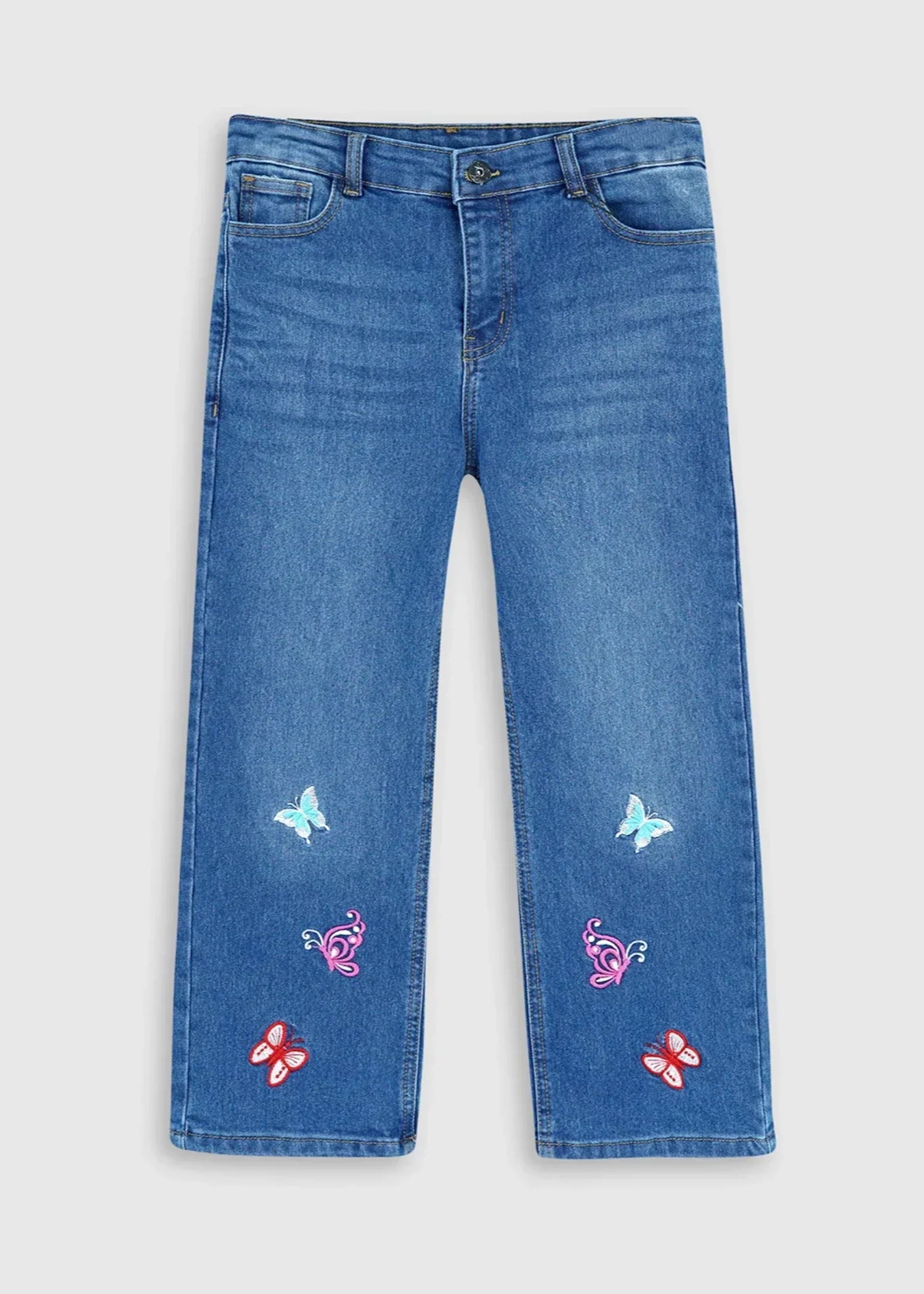 GIRLS-EMBROIDERED-STRAIGHT-FIT-JEANS