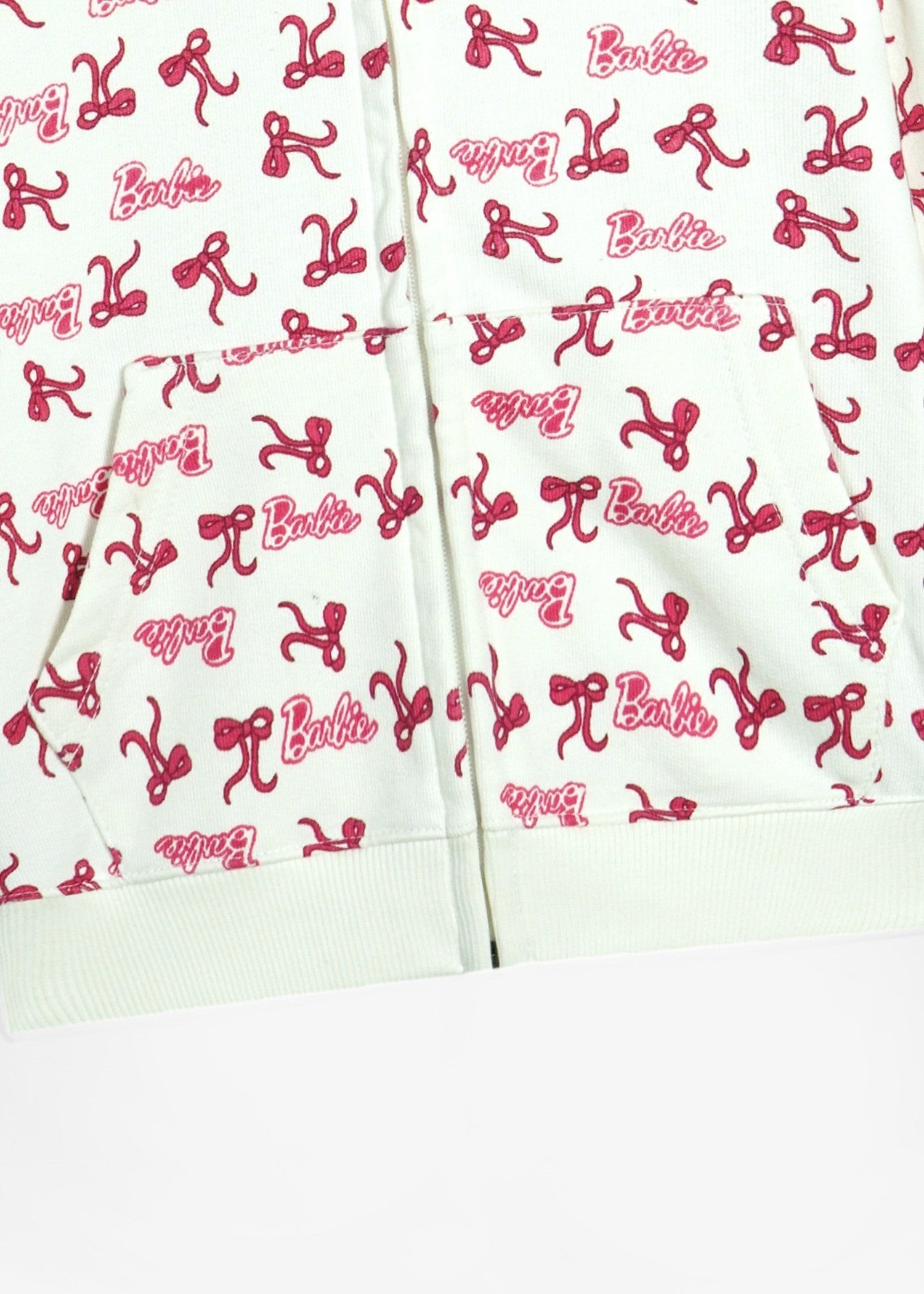 BARBIE-PRINT-100 - Zip Up Cotton Terry Hoodie Heavy Gsm