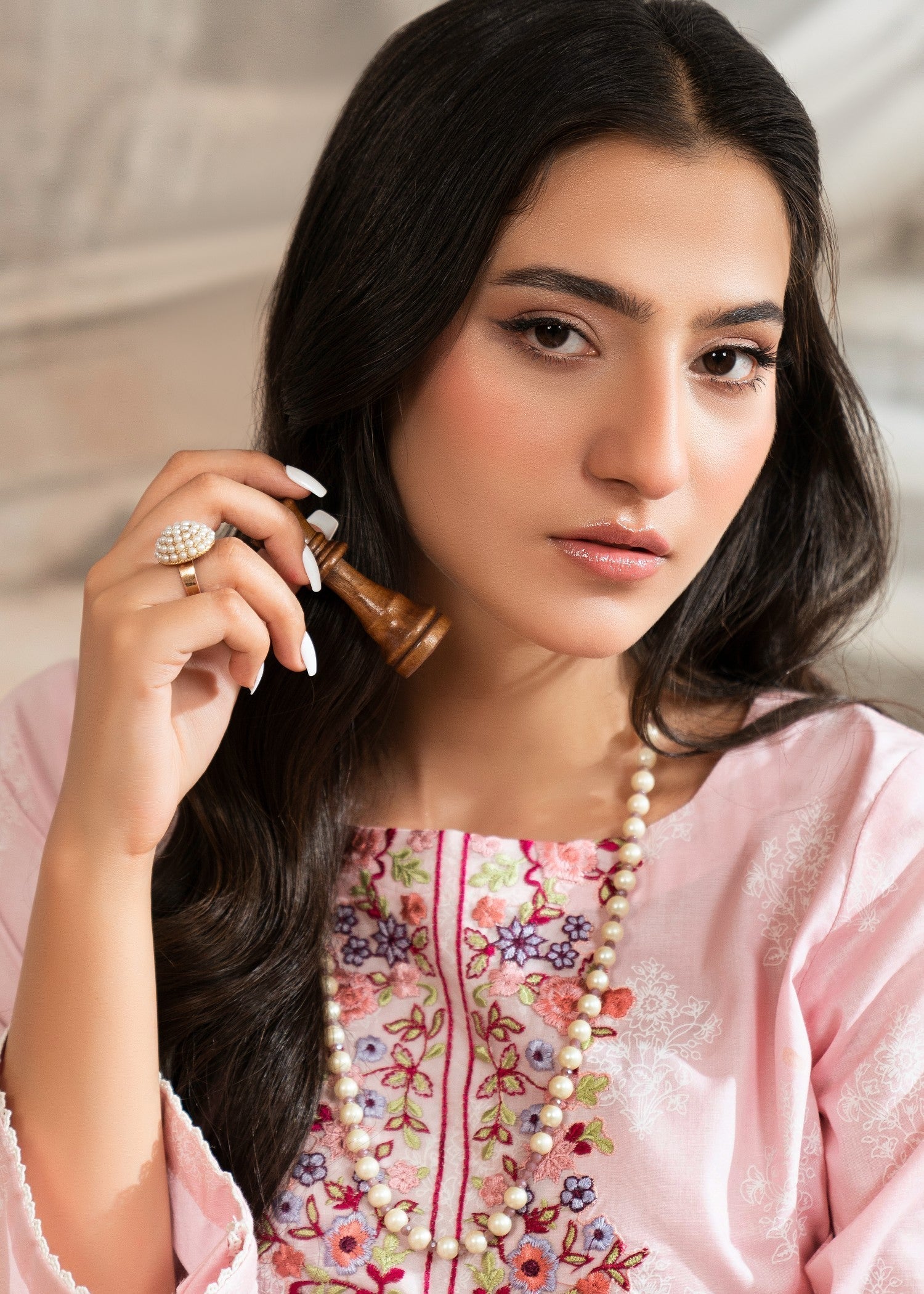 Sahibas By Mirza Baikal Pink