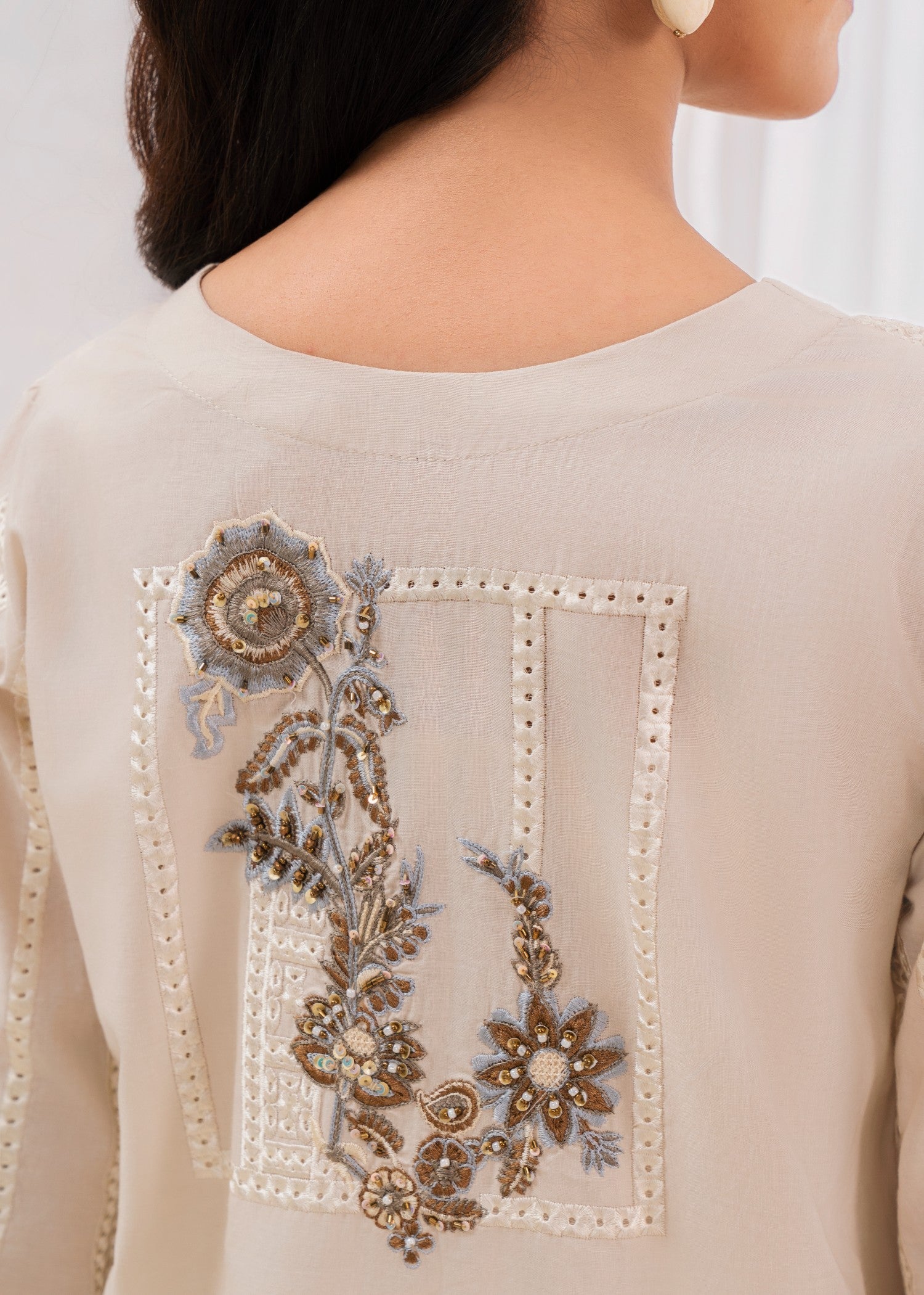 Sahibas By Mirza Nishat - Ivory