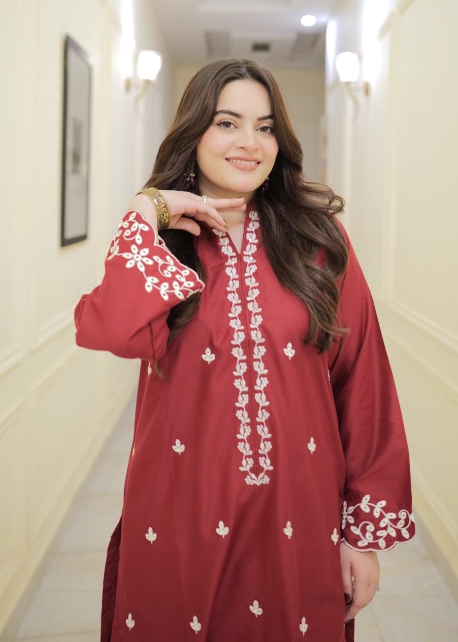 Tehzeeb Libas MULBERRY EMBROIDERED 2PC