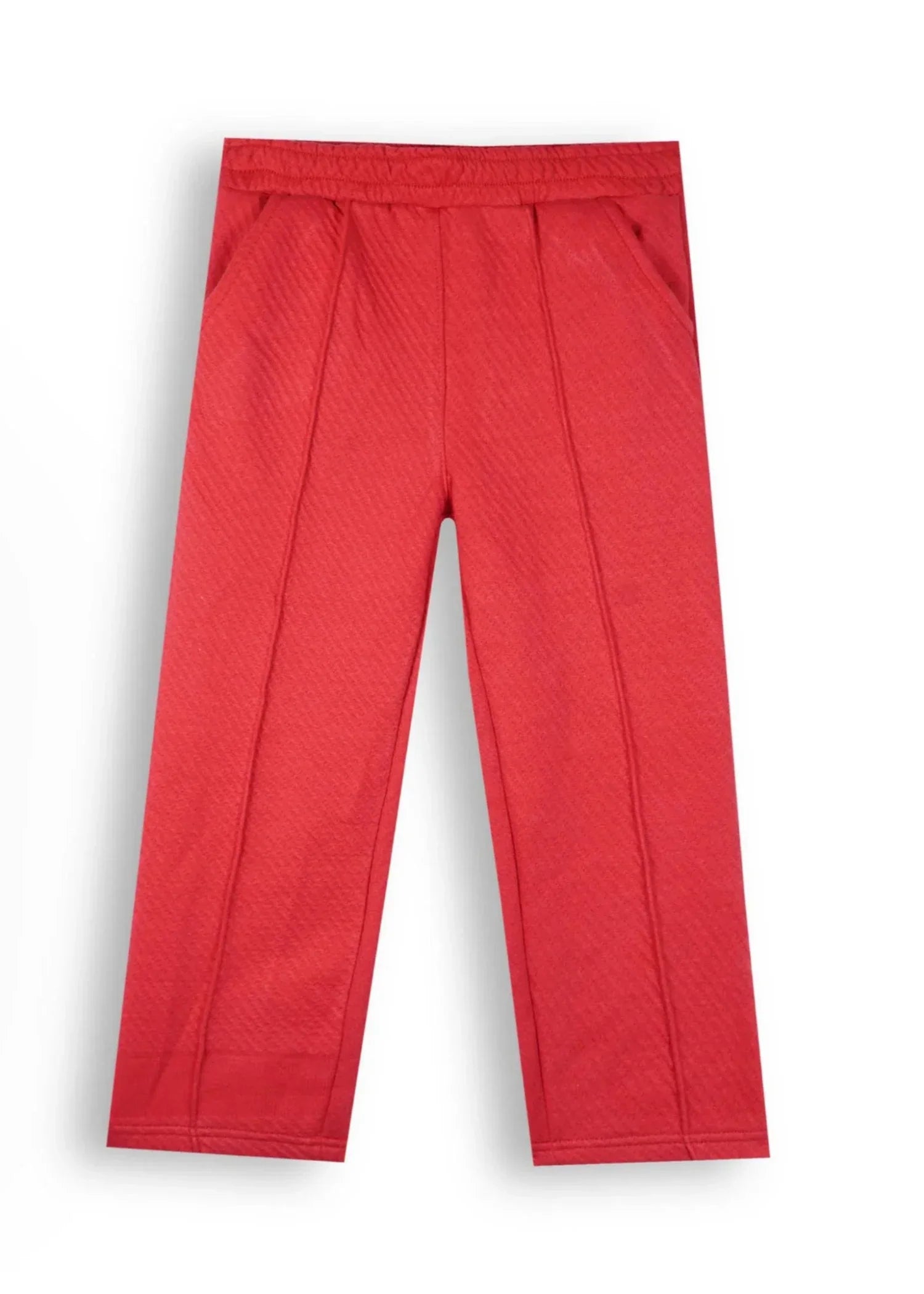 CHERRY-RED-QUILTED-RUFFLE-SUIT-FOR-GIRLS-WINTER-2 - Piece Set