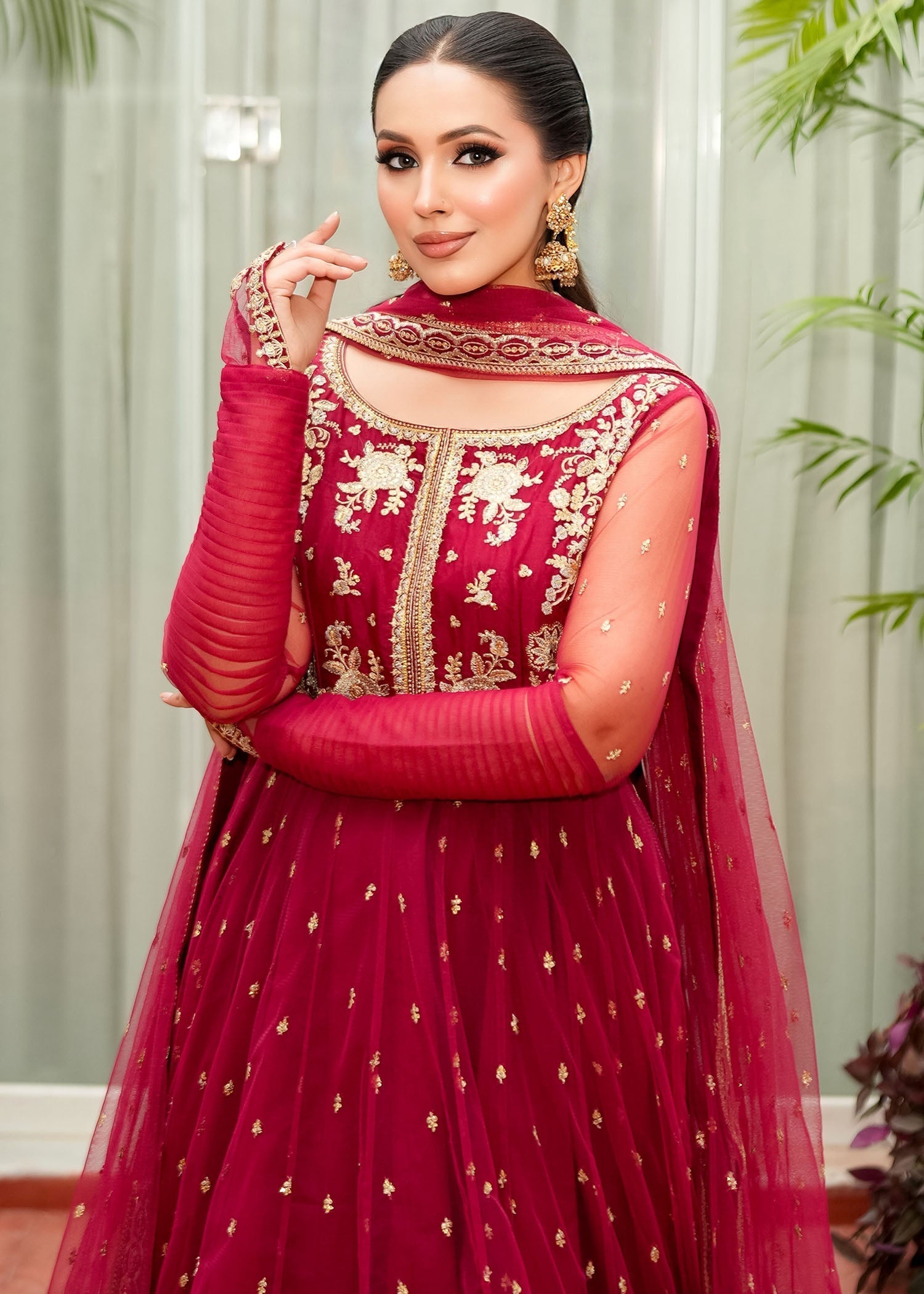 Rang-e-Haya Rosella (Maroon)
