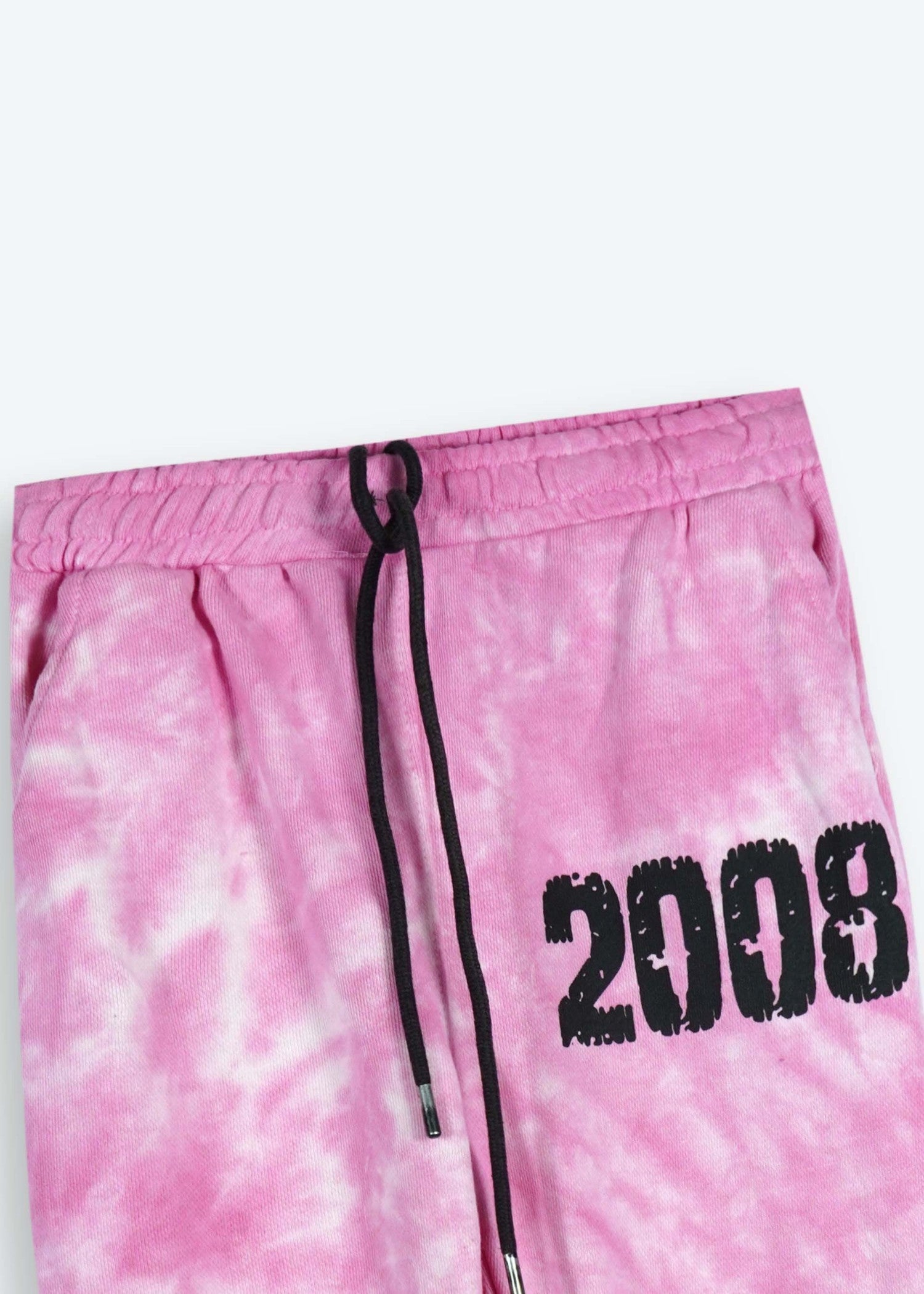 KIDS-PINK-TIE-DYE-TRACKSUIT-100 Cotton Terry Hoodie Joggers Set