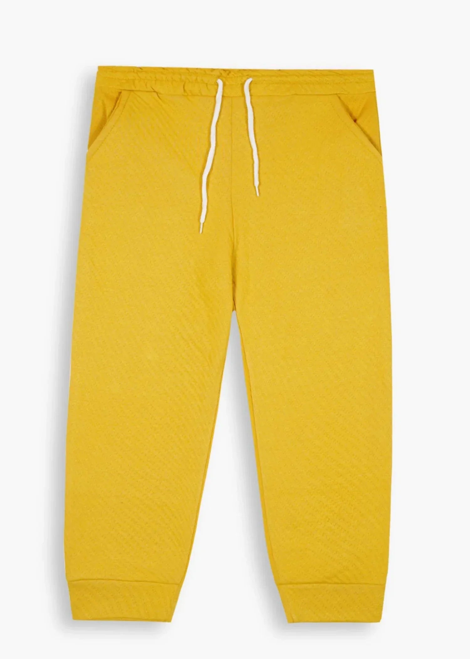 CHERRY-YELLOW-QUILTED-RUFFLE-SUIT-FOR-GIRLS-WINTER-2 - Piece Set