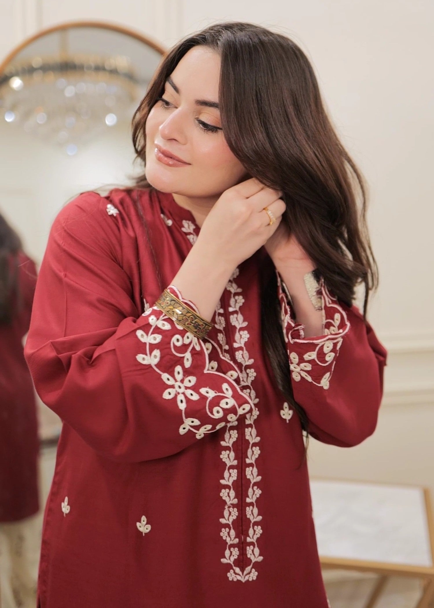 Tehzeeb Libas MULBERRY EMBROIDERED 2PC
