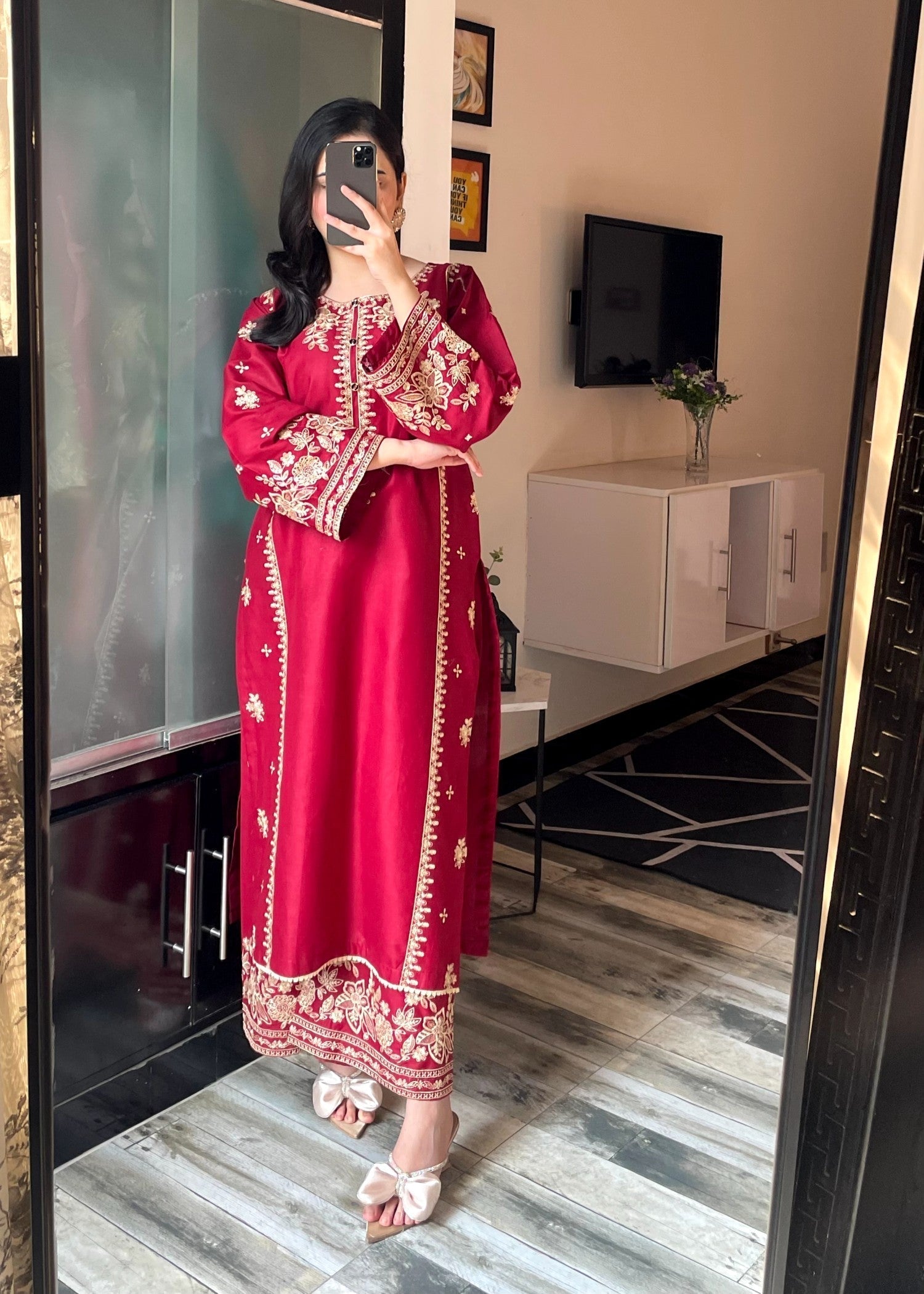 Tehzeeb Libas SAJNI EMBROIDERED 2PC