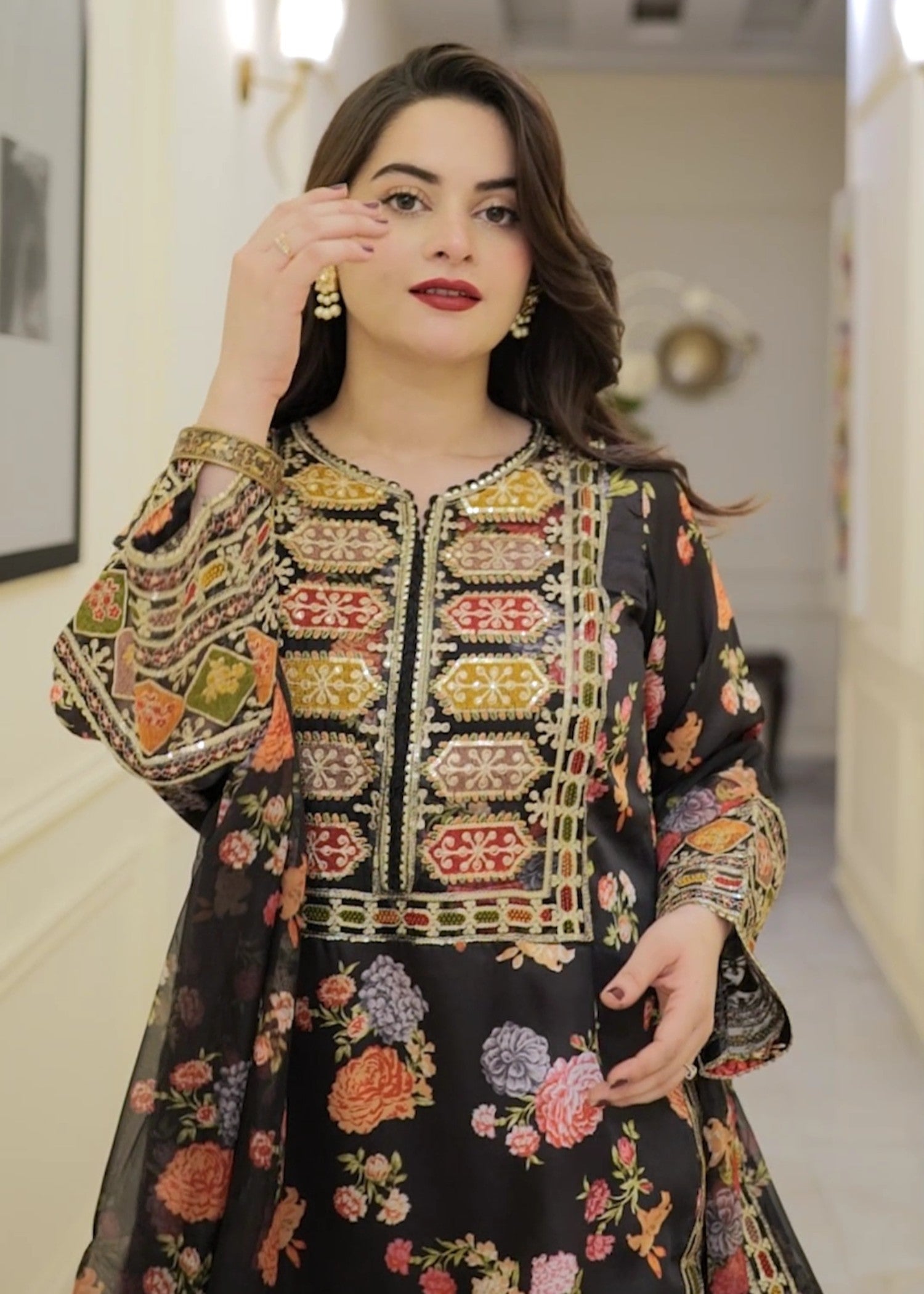Tehzeeb Libas CHANDNI EMBROIDERED 3PC