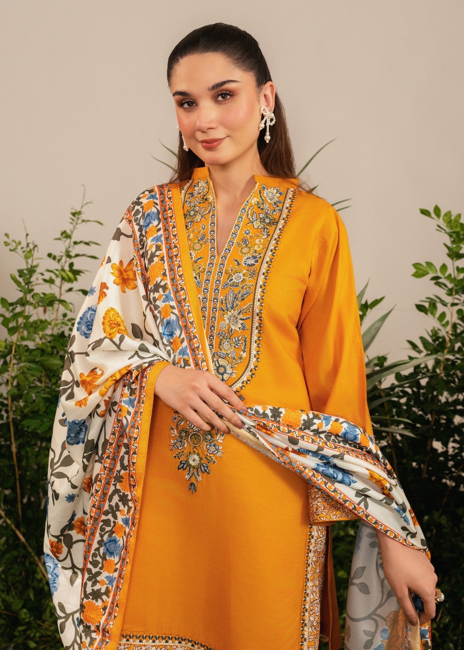 Tehzeeb Libas HAZEL EMBROIDERED 3PC