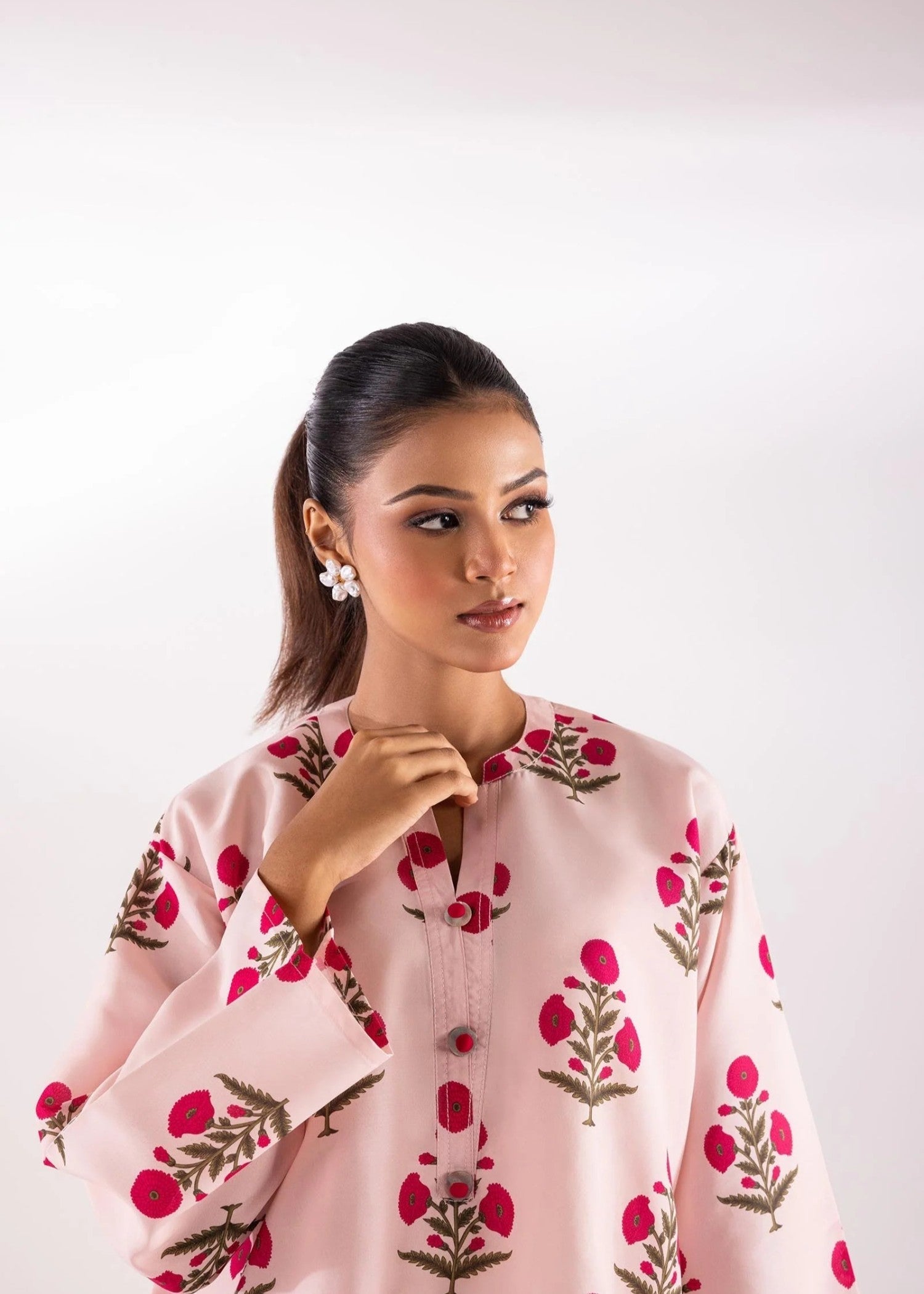 Sana Safinaz Stitched Basic Shirt + Bottom- SS25BSP559P2T